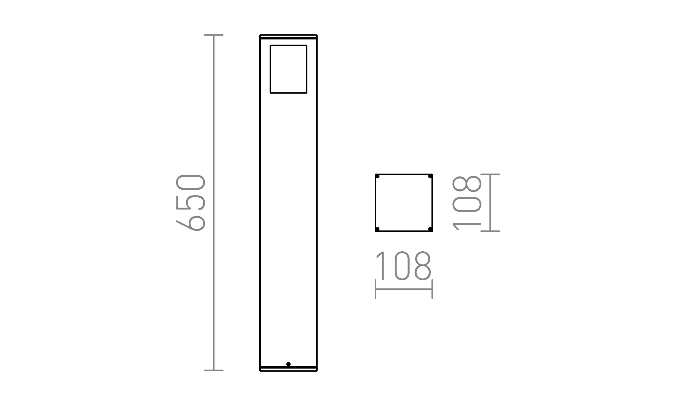 PONDER 65 staande lamp lamp - Product sketch