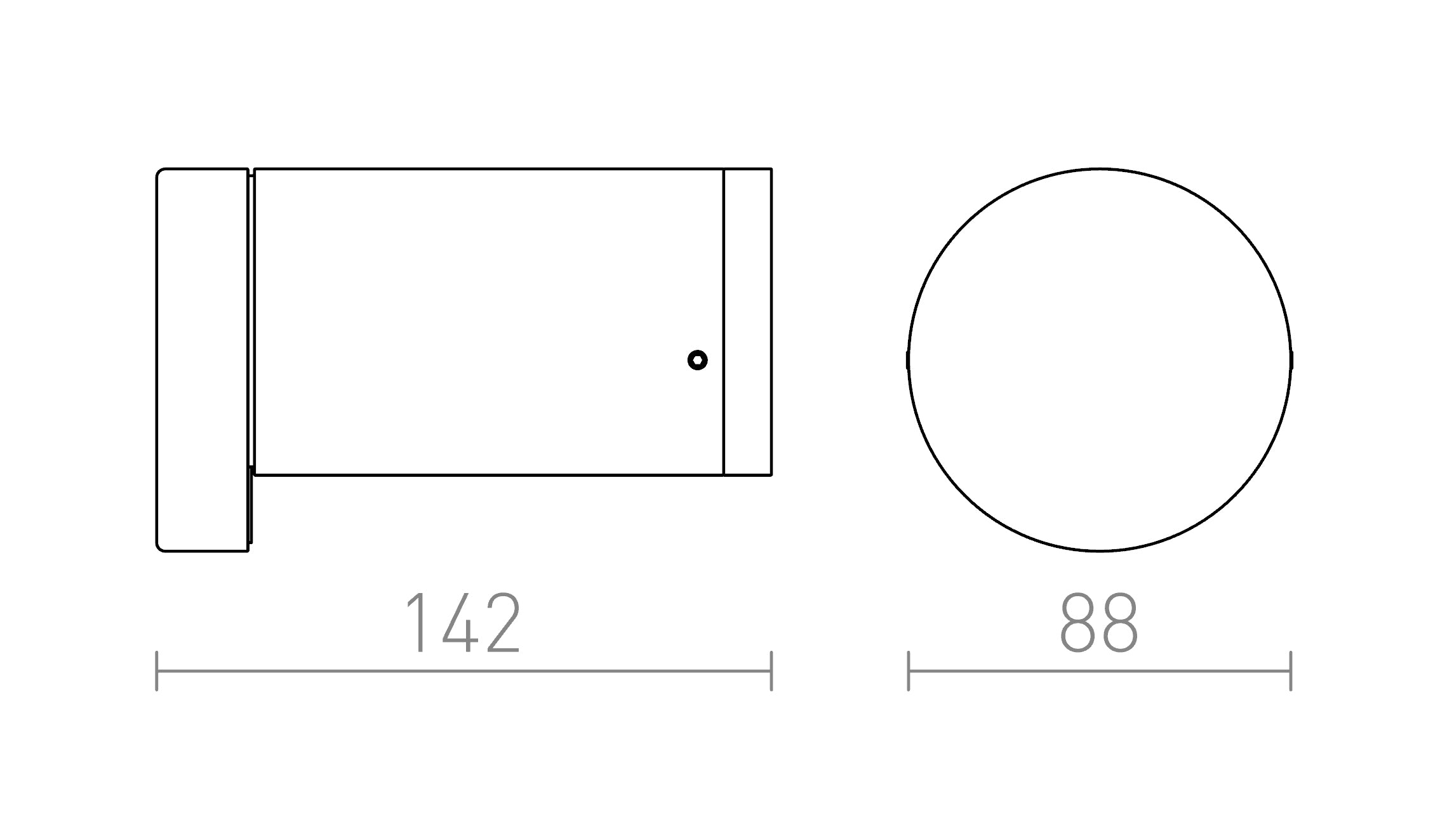SONET zidna lampa - Product sketch