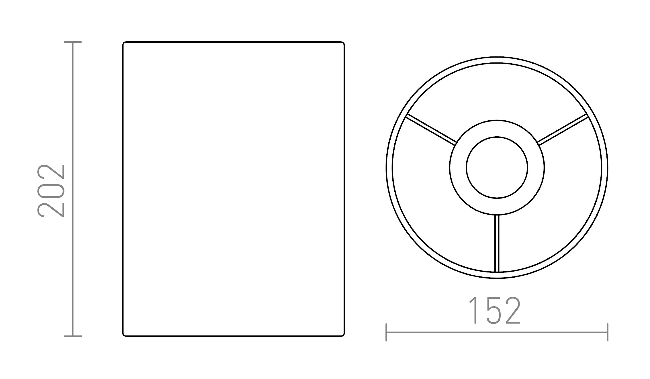 RON 15/20 pantalla - Product sketch