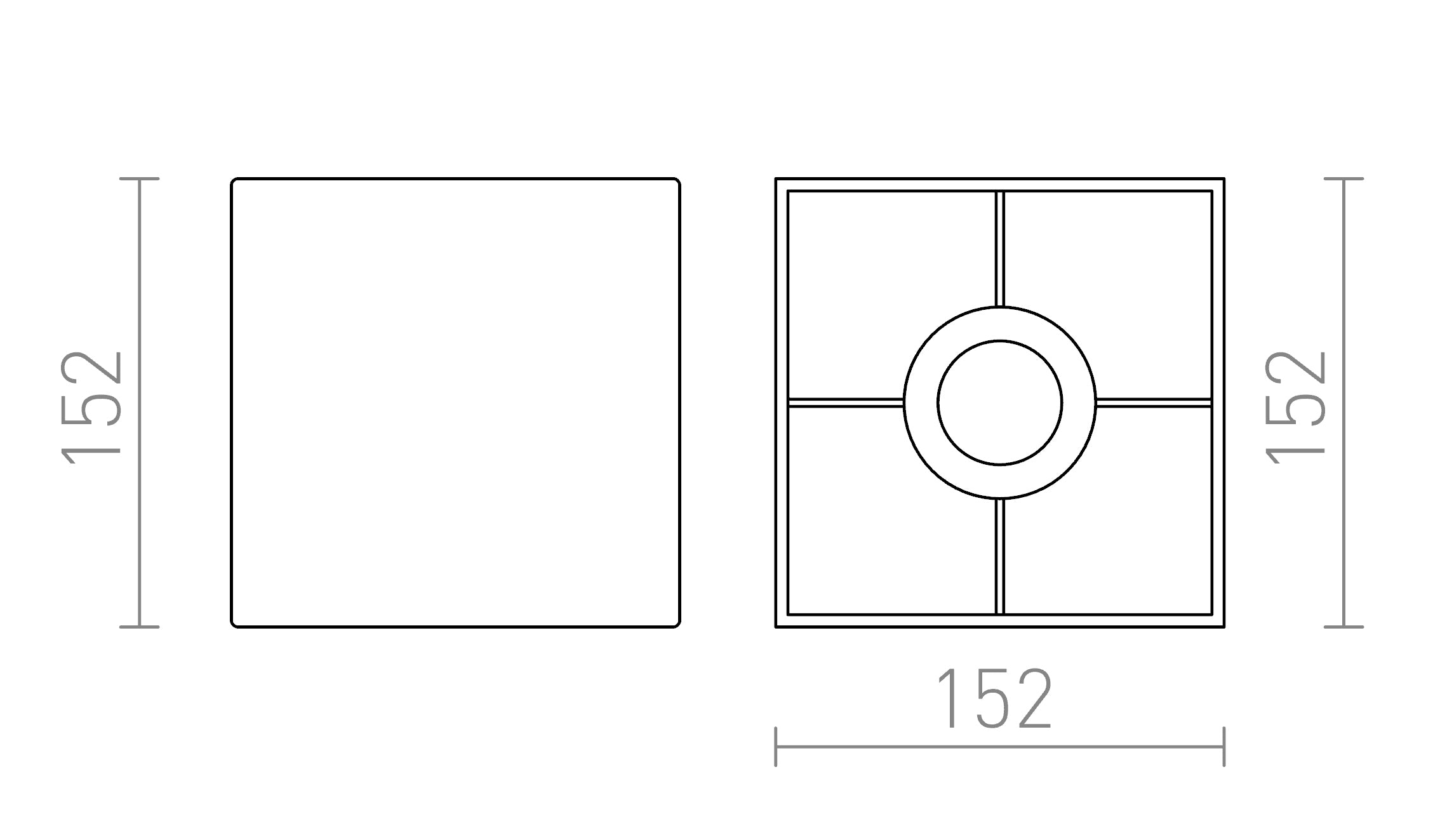 TEMPO 15/15 paralume - Product sketch