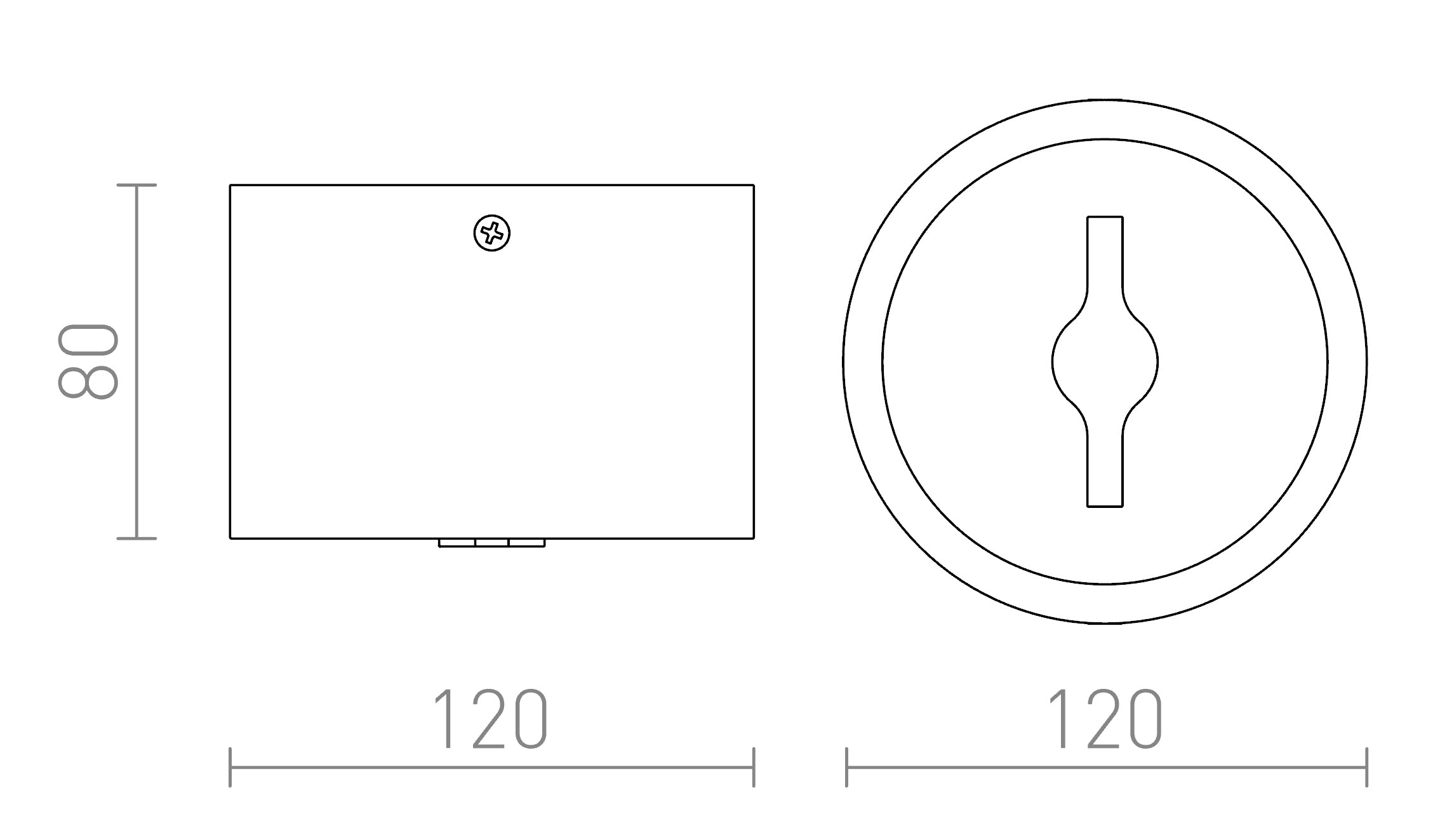 KELLY LED DIMM stropna lampa - Product sketch