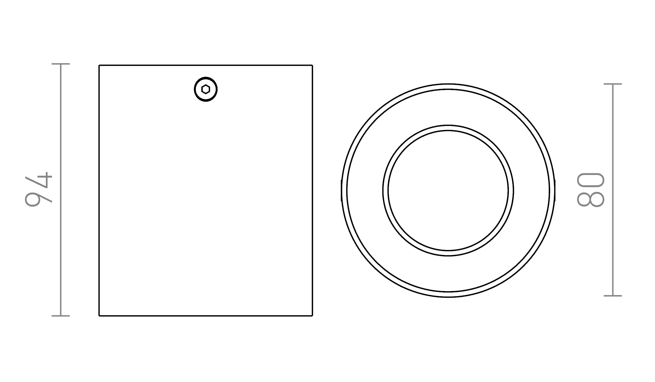 MANTOVA I de techo lámpara - Product sketch