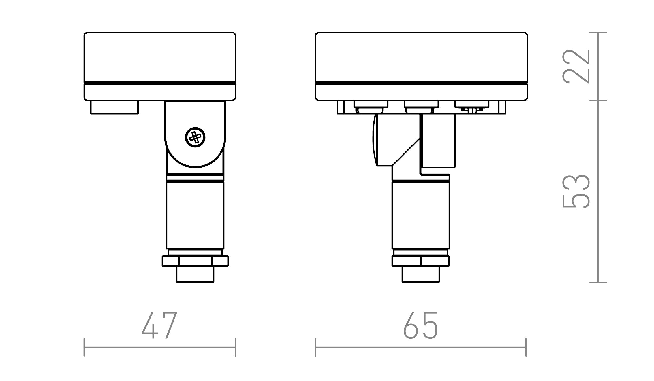 SENSOR za montažu na vanjske lampe - Product sketch