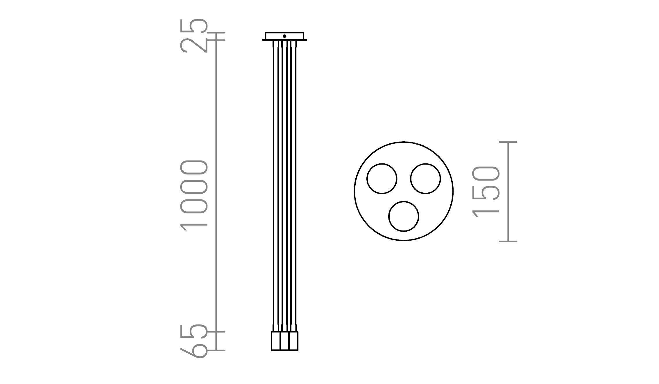 LOYD E27 III tak lampa - Product sketch