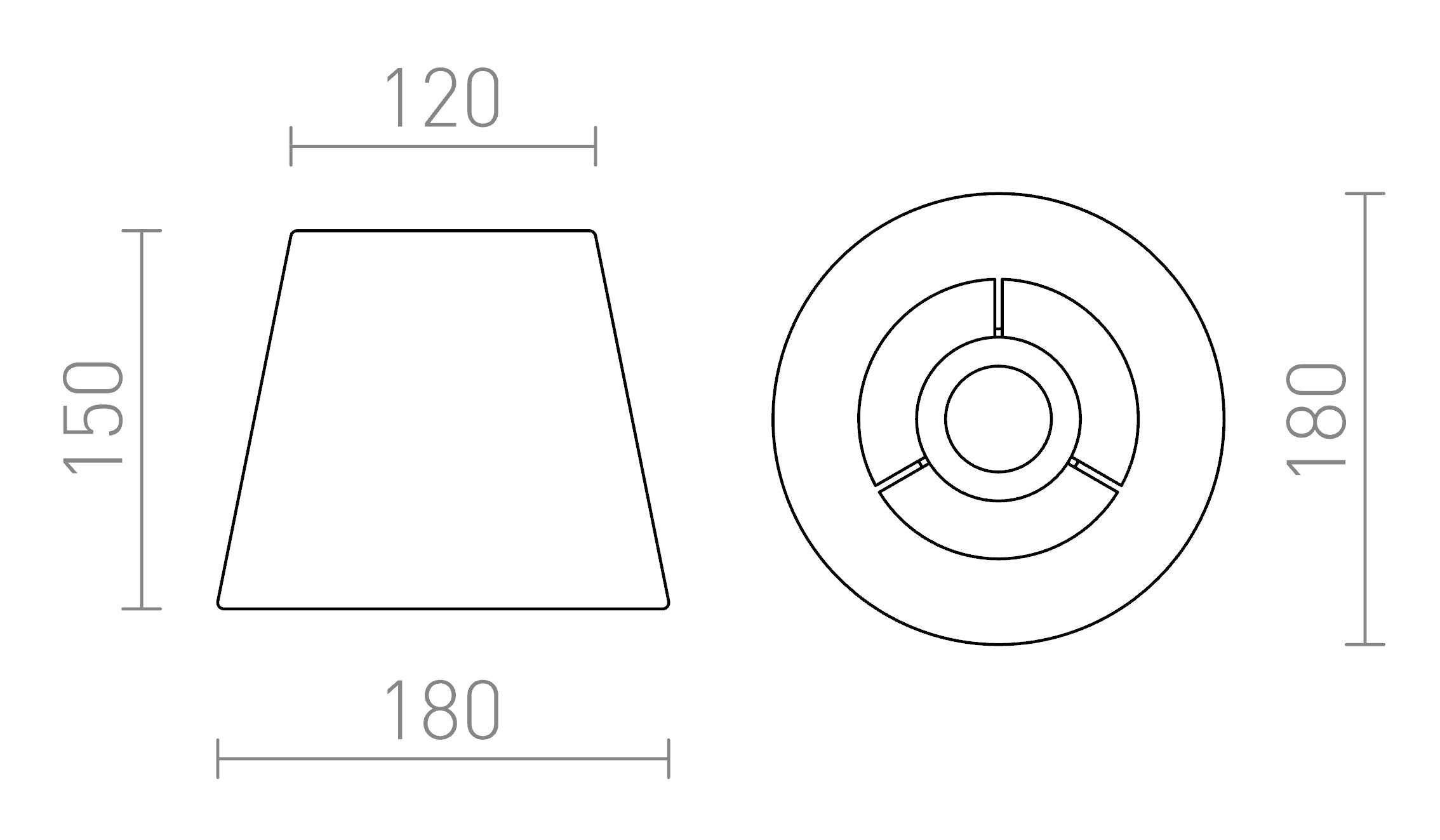 NIZZA 18/15 абажур - Product sketch
