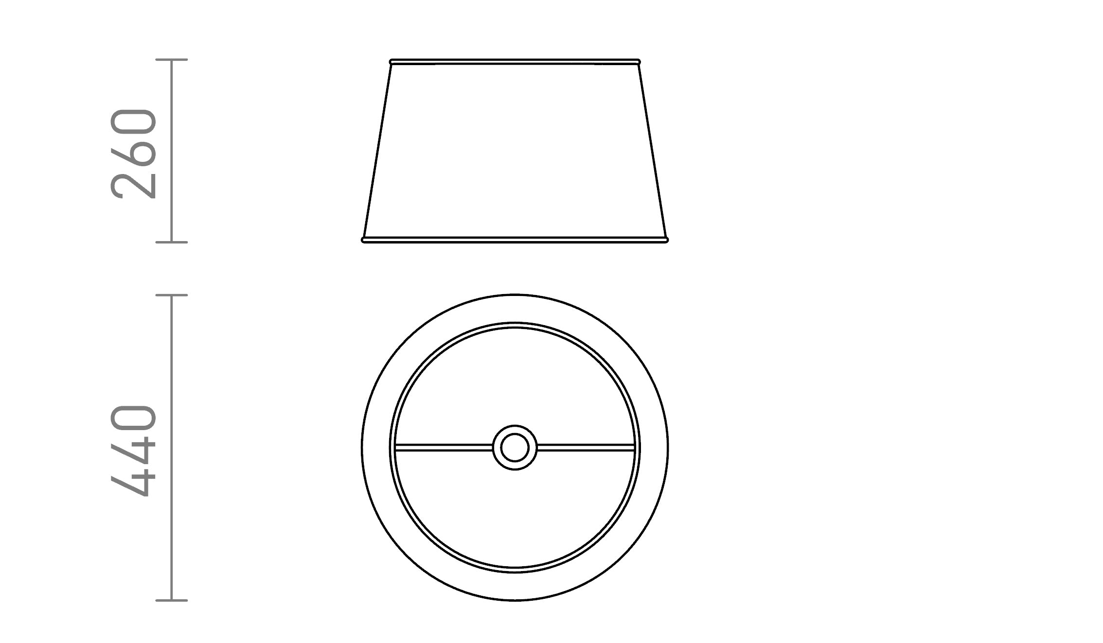 RIDICK shade - Product sketch