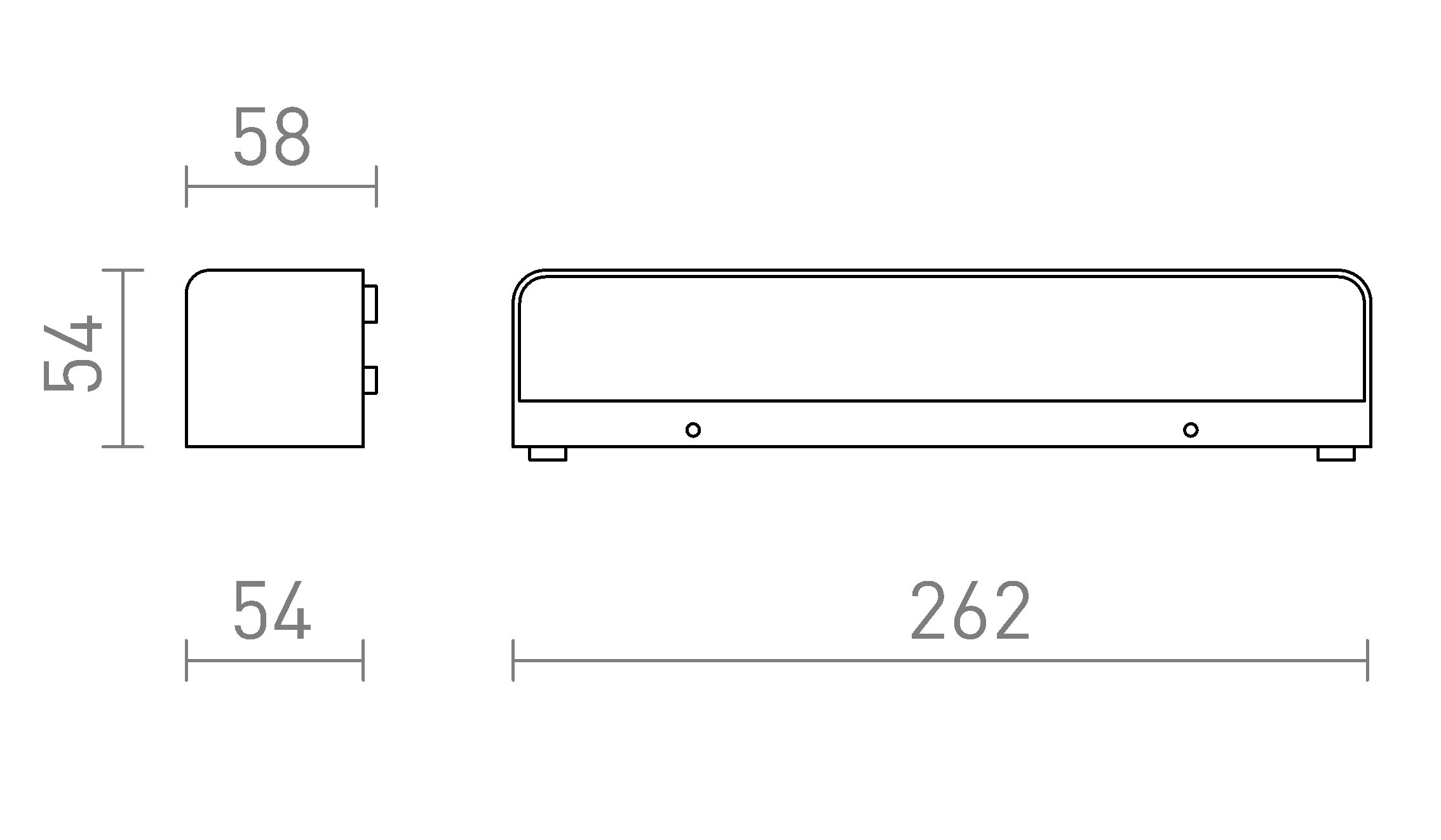 SAMPO na parede lâmpada - Product sketch