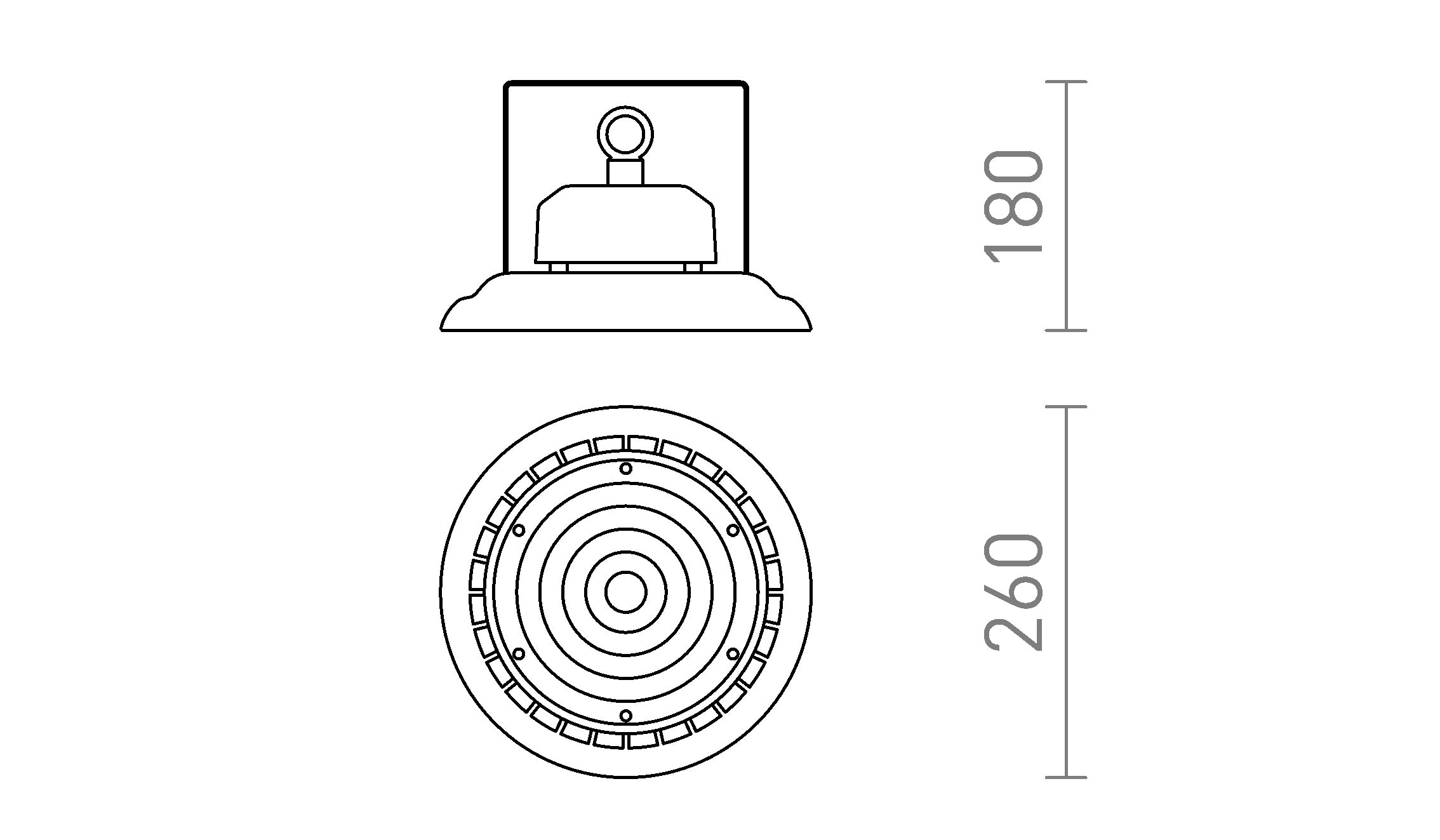 MEGALOS PRO 26 corpo - Product sketch