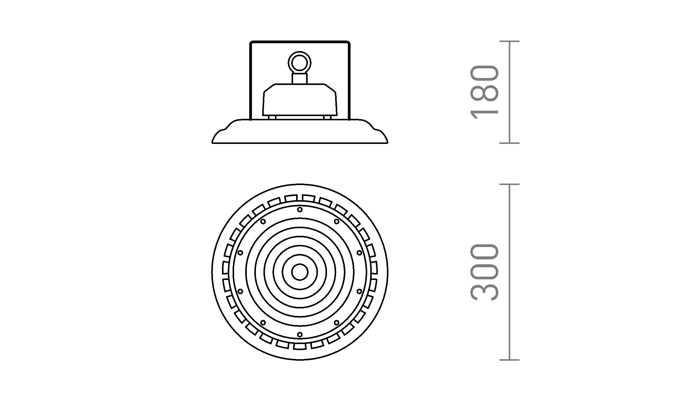MEGALOS PRO 30 kropp - Product sketch