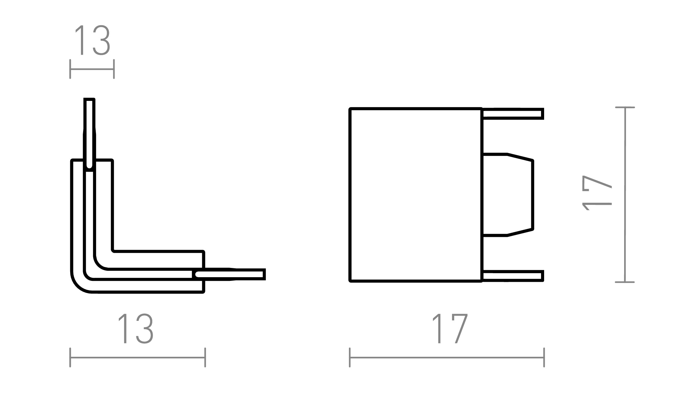 VEGA 90 L spoj - Product sketch