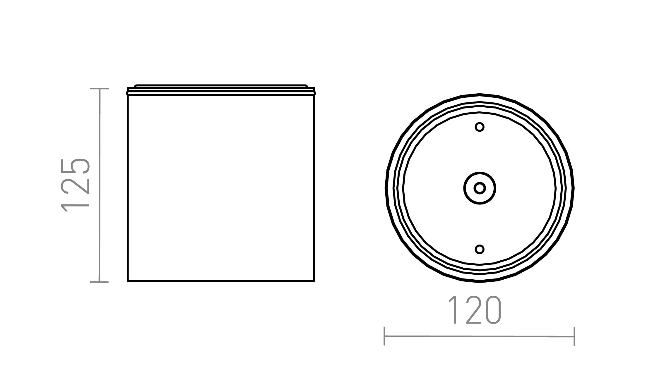 DUNE ES111 teto lâmpada - Product sketch
