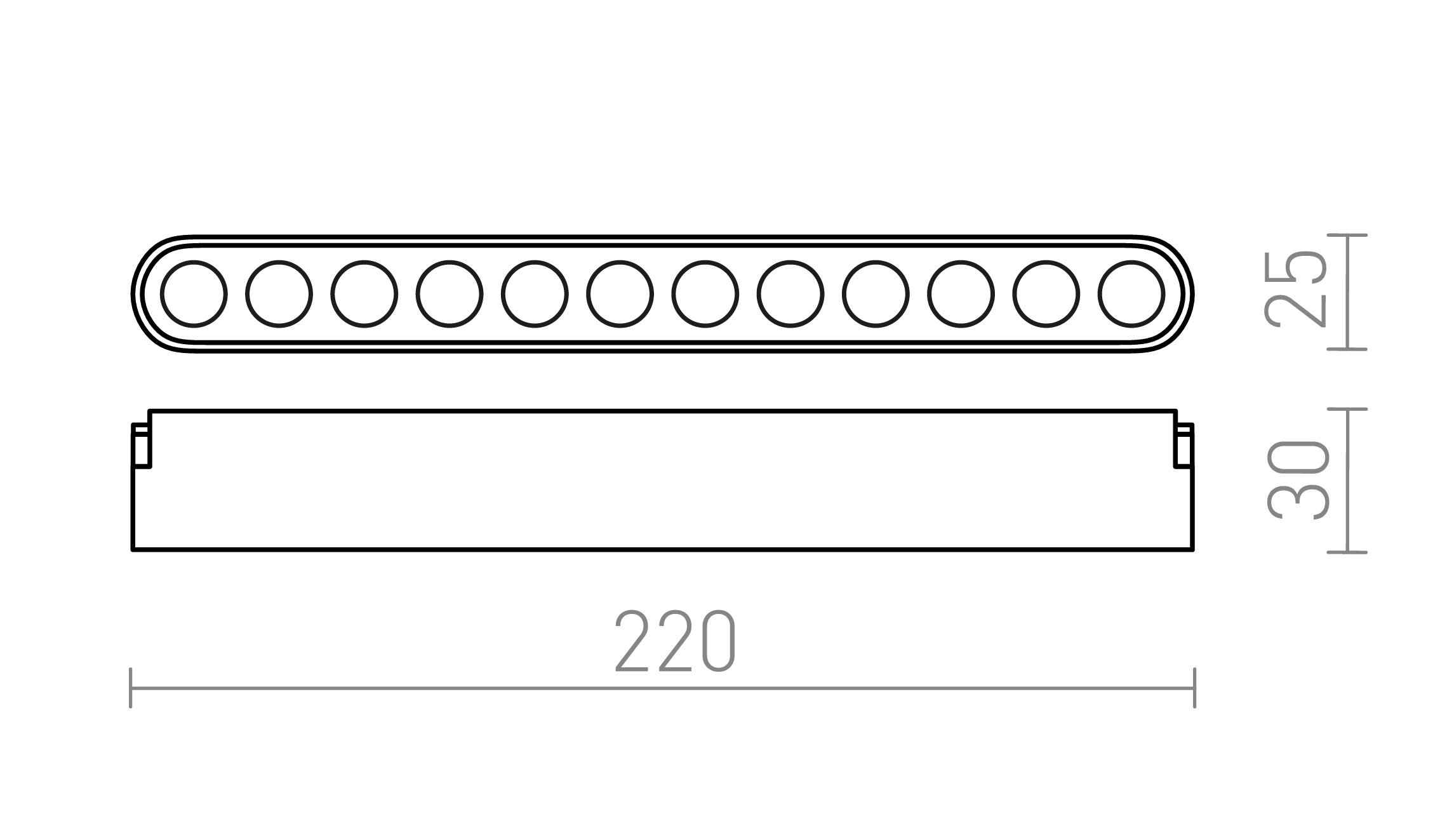OXANA 22 per il sistema VEGA/WAVE - Product sketch