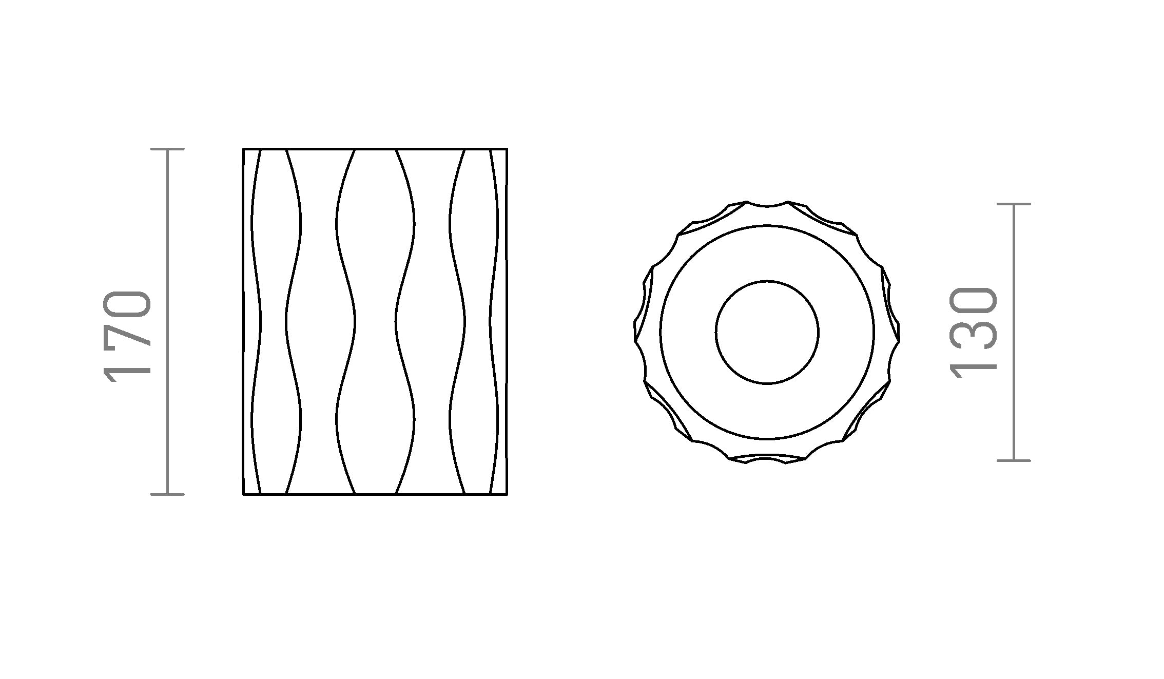 ANGELINA Deckenleuchte lampe - Product sketch
