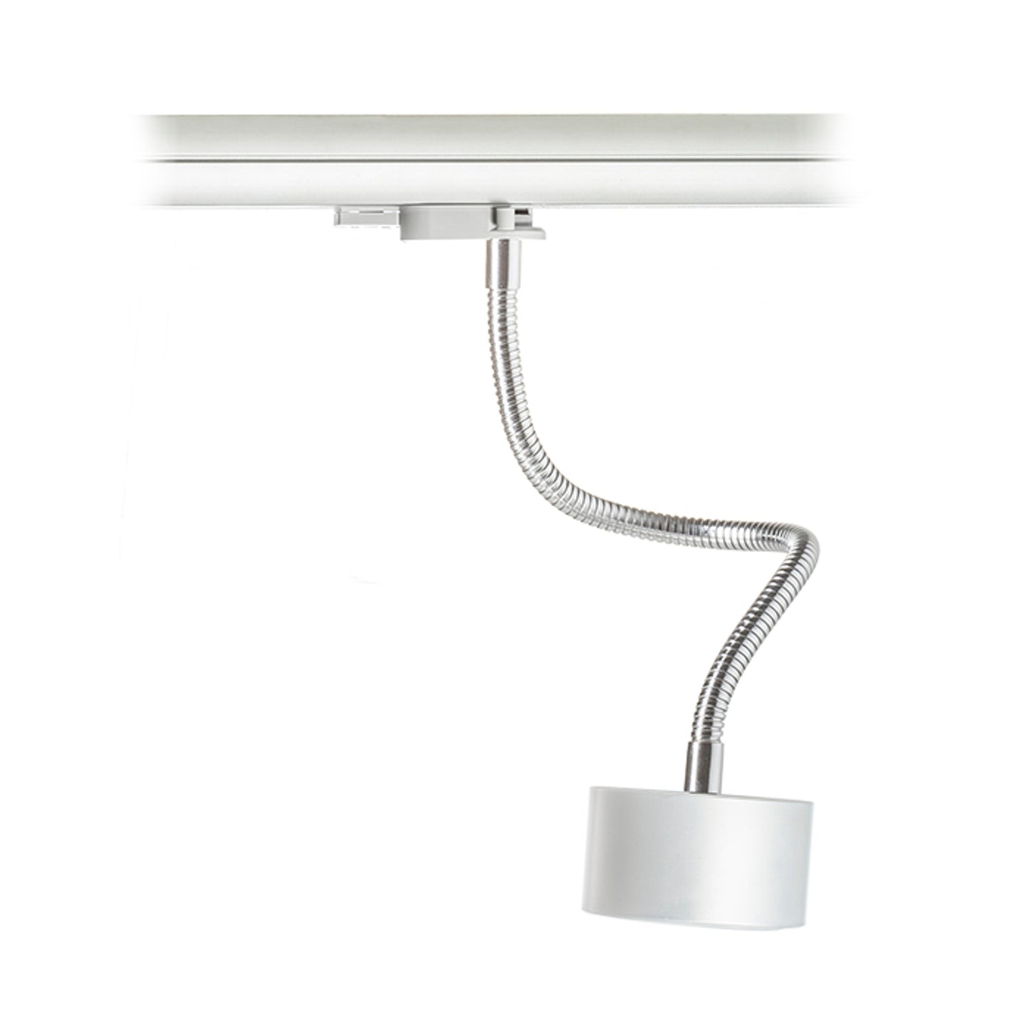 RENDL 3-circuit track system PIXIE on goose neck for 3-circuit tracks silver grey chrome 230V LED GX53 7W R10641 1