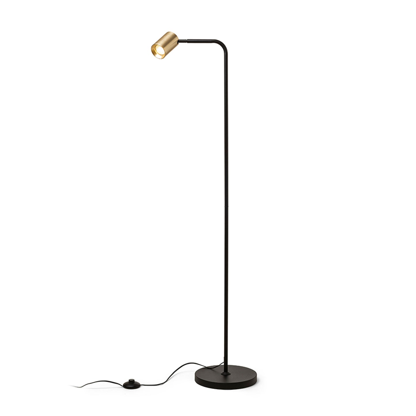RENDL floor lamp FLYNN I floor black/brushed brass 230V LED GU10 9W R14264 1