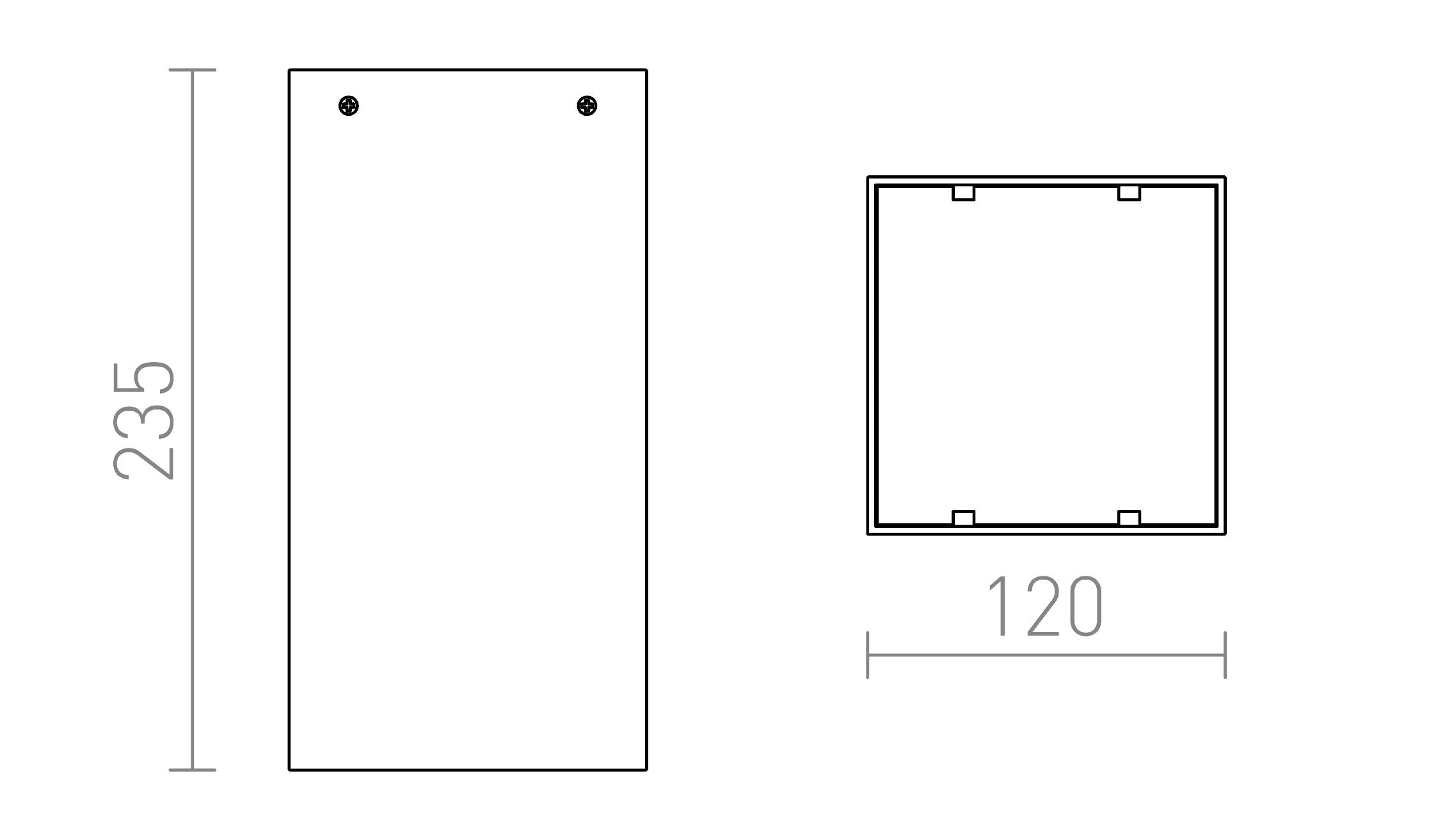 MEA FYRKANTIG - Product sketch