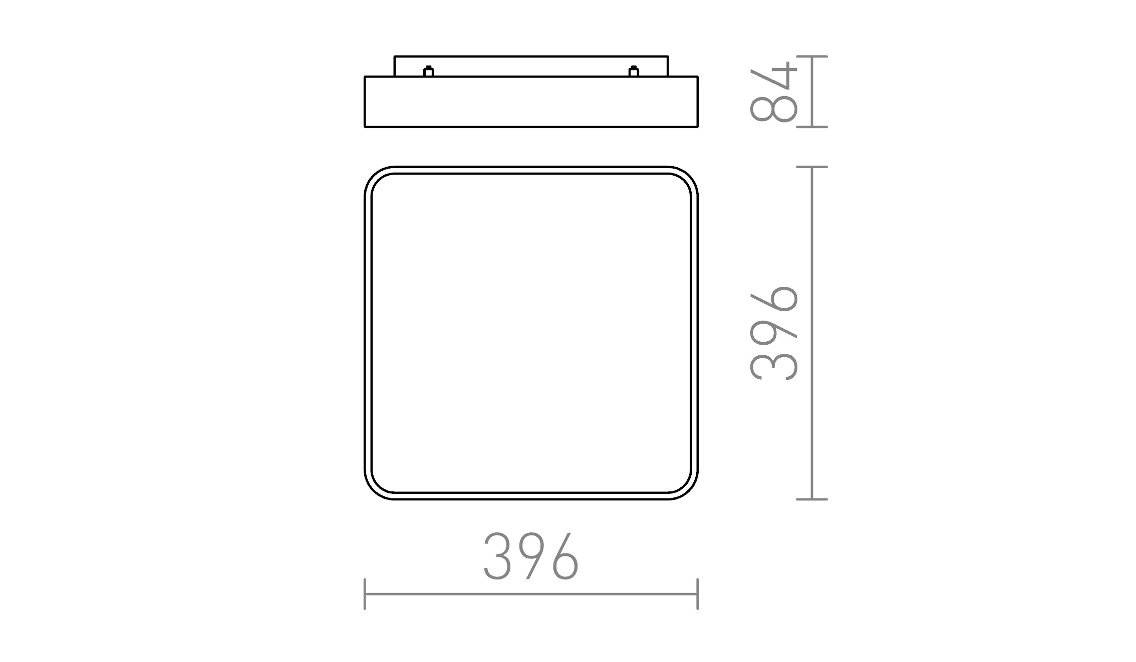 MENSA SQ 40 TAK - Product sketch