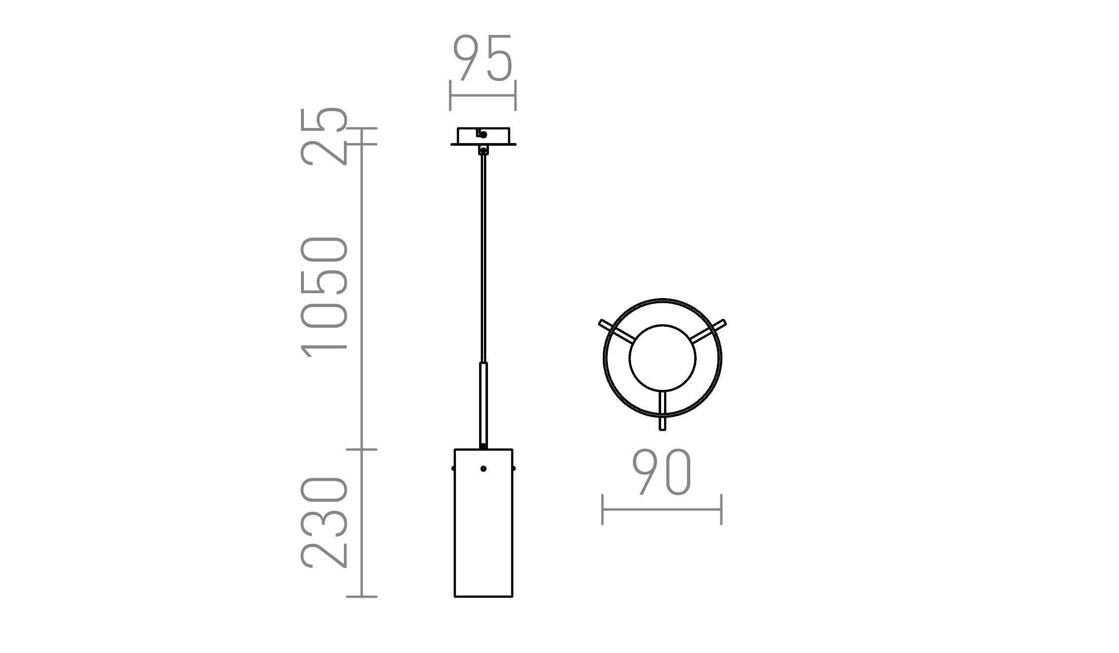 SANSSOUCI I SVART - Product sketch