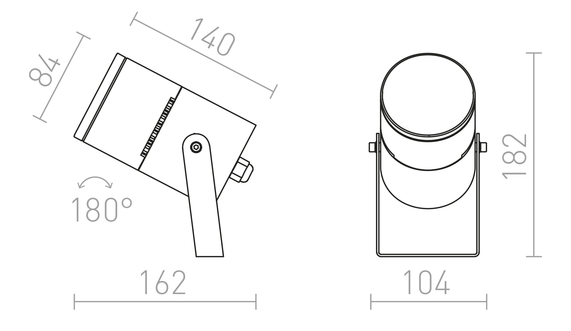 ROSS  utebelysning reflektor - Product sketch