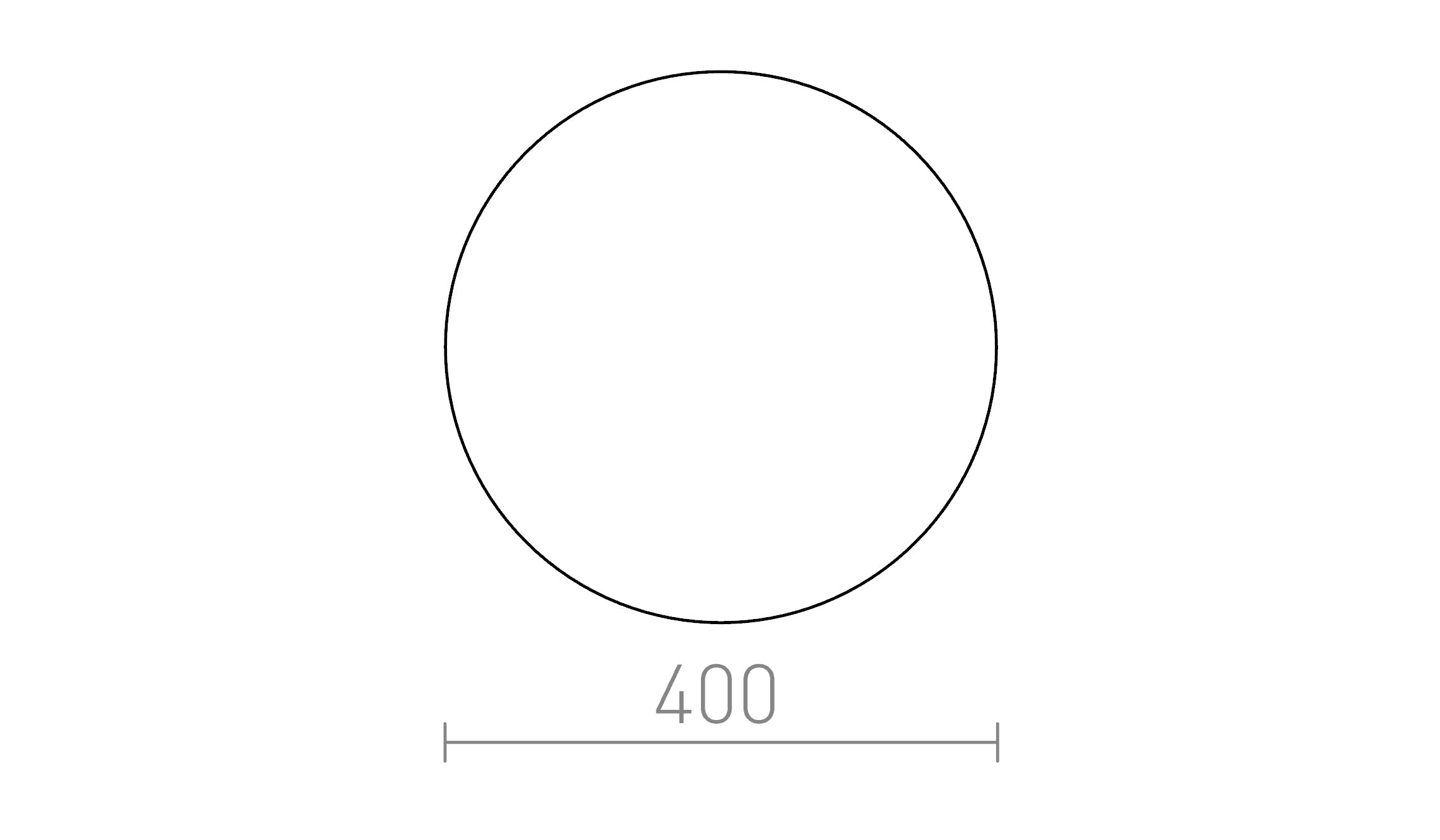 DIFFUSOR PMMA RUND - Product sketch