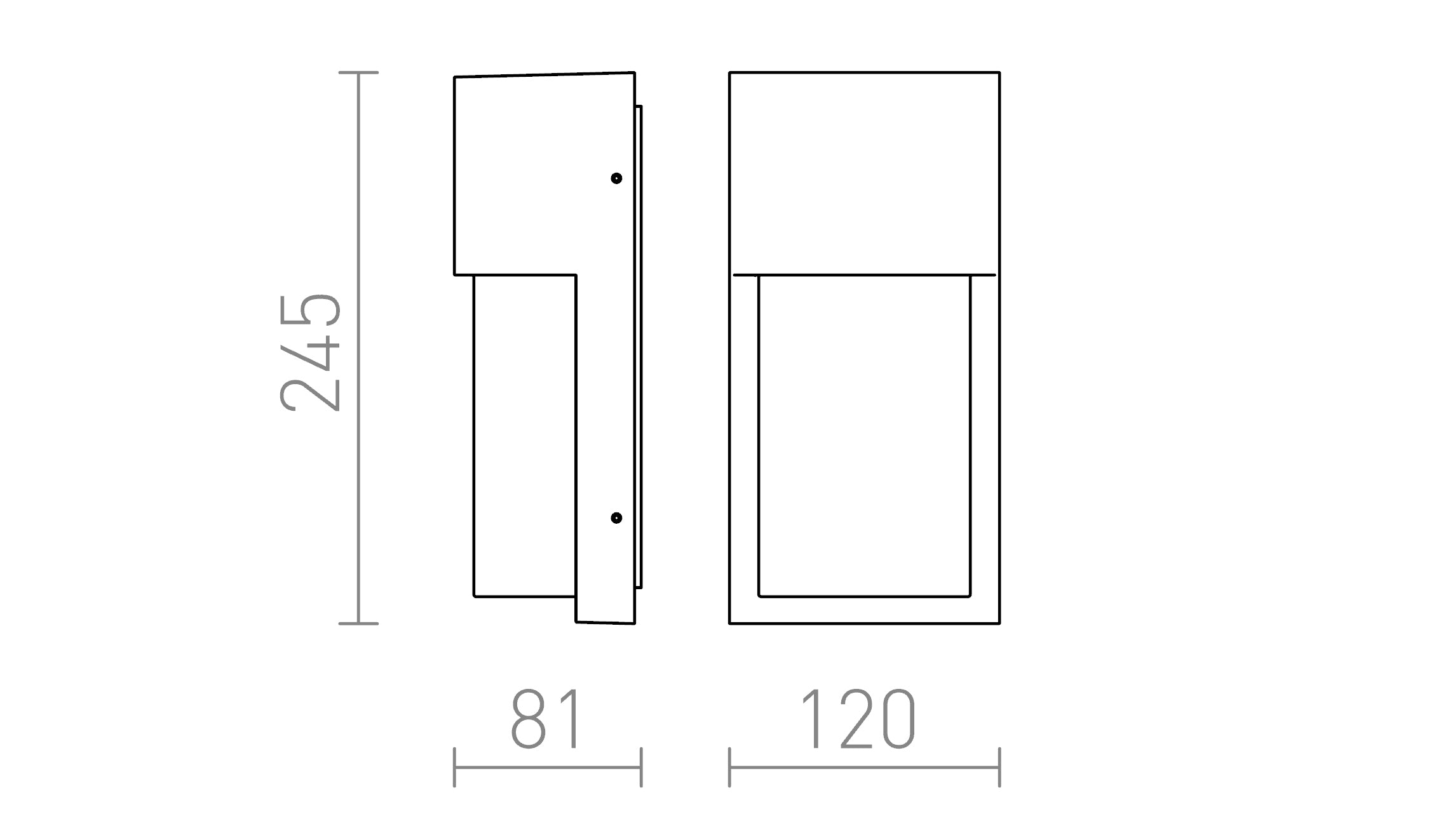CHICAGO  vägg lampa - Product sketch