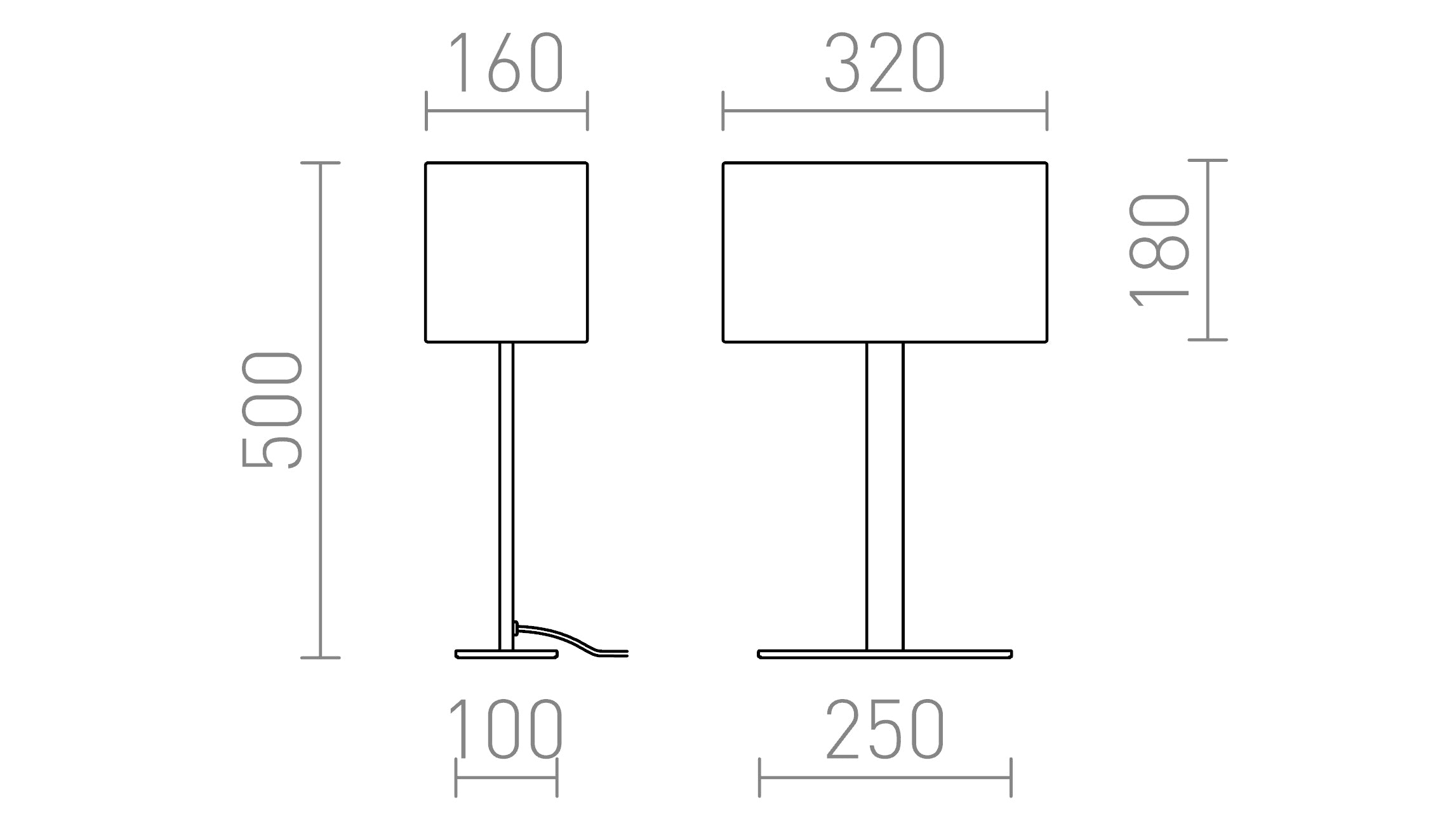 PLAZA M BORD - Product sketch
