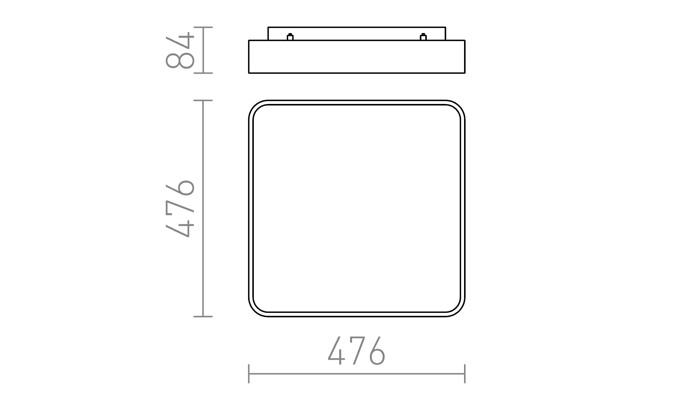 MENSA SQ 48 TAK - Product sketch