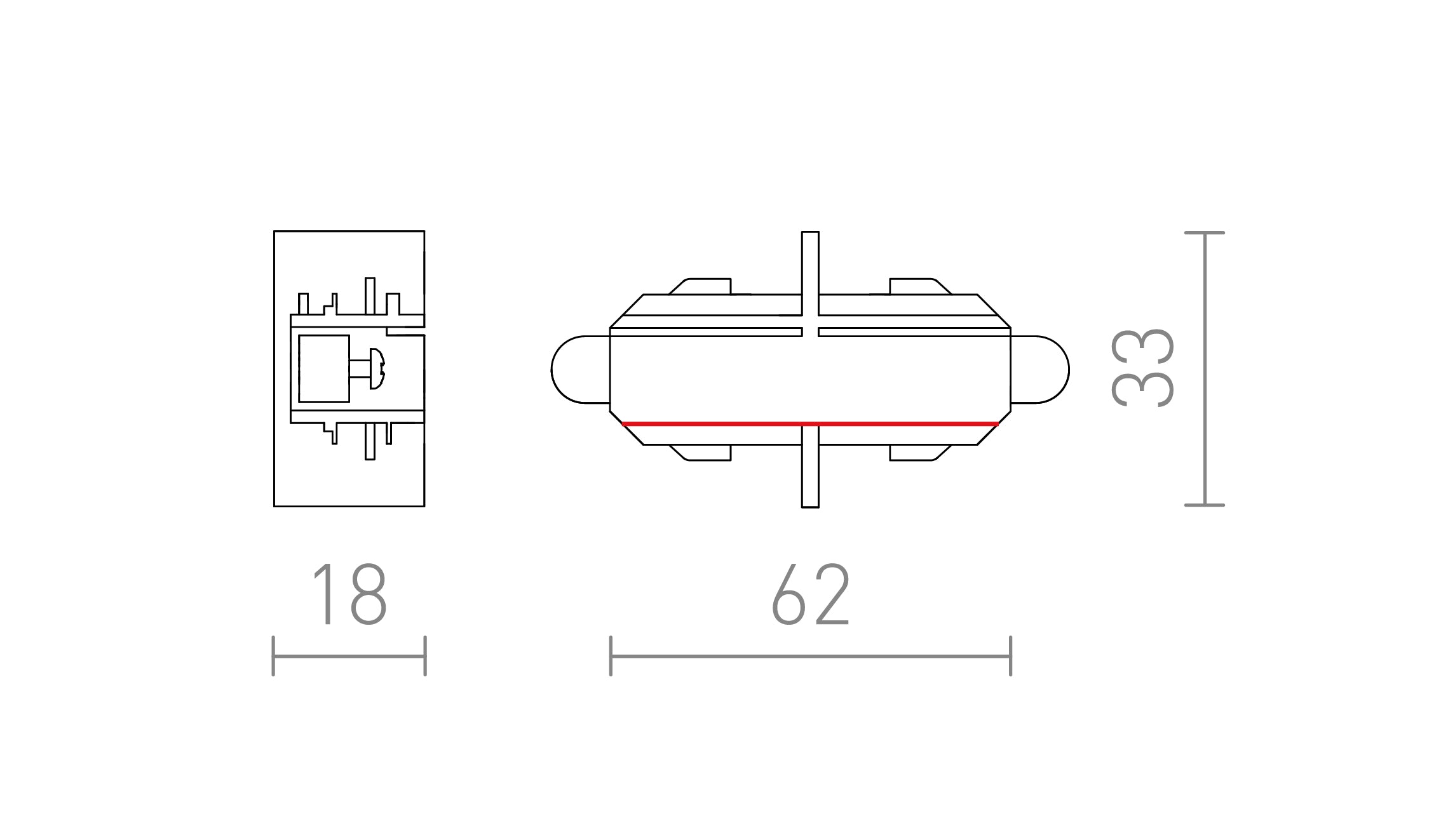 RAK SKARV FÖR 1-FASSKENA - Product sketch