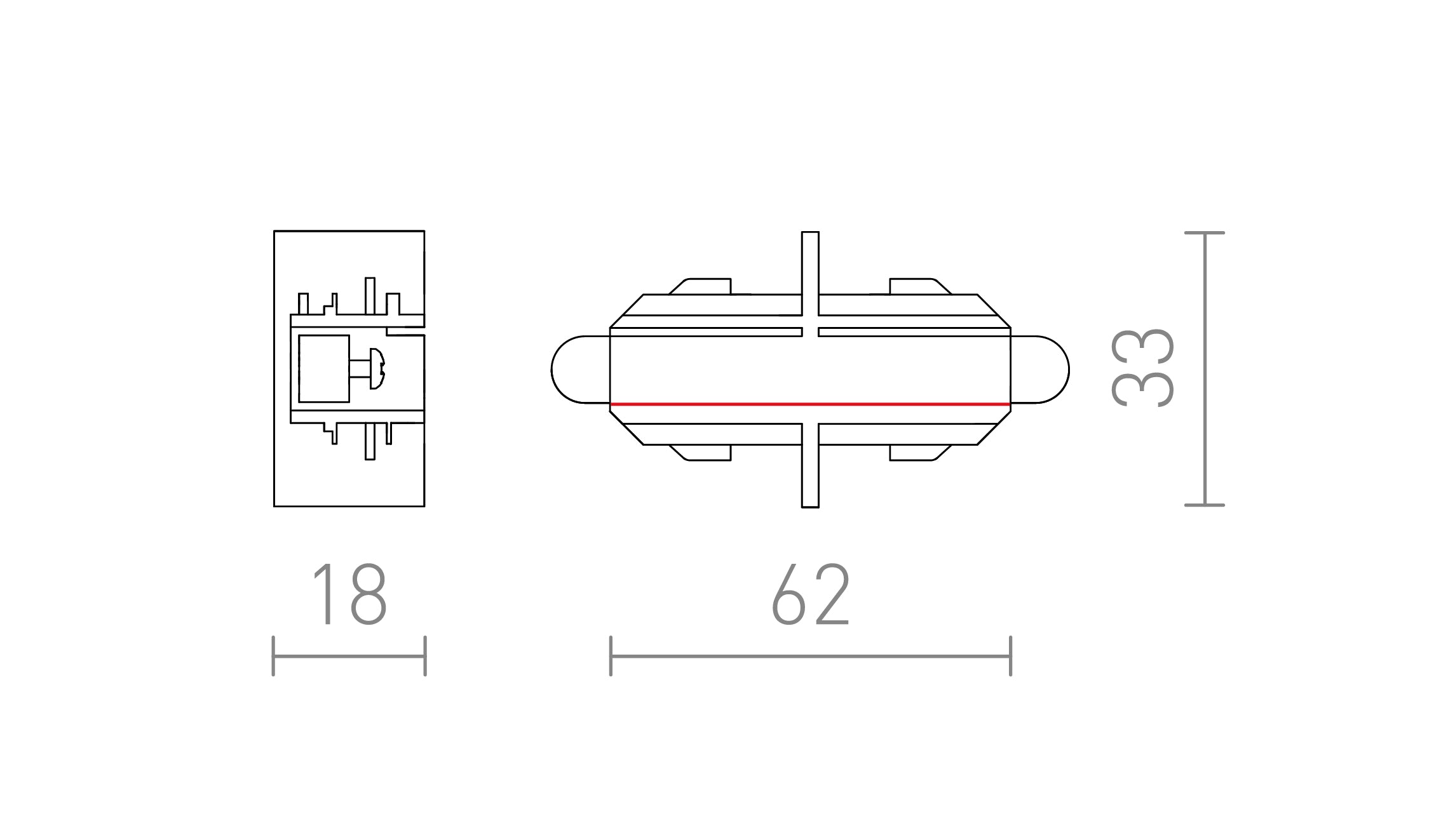 RAK SKARV FÖR 1-FASSKENA - Product sketch