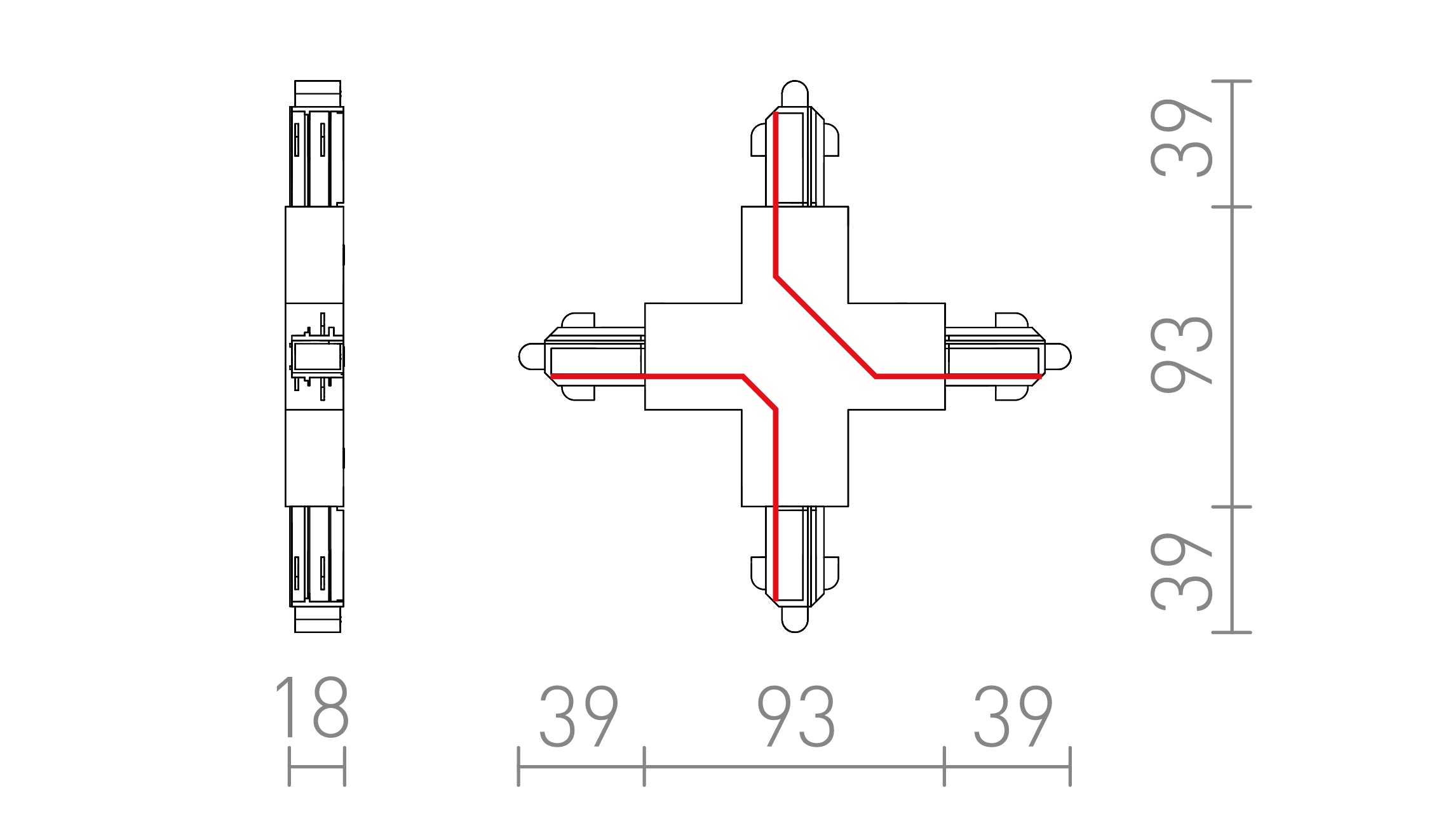 X-SKARV TILL 1-FASSKENA - Product sketch