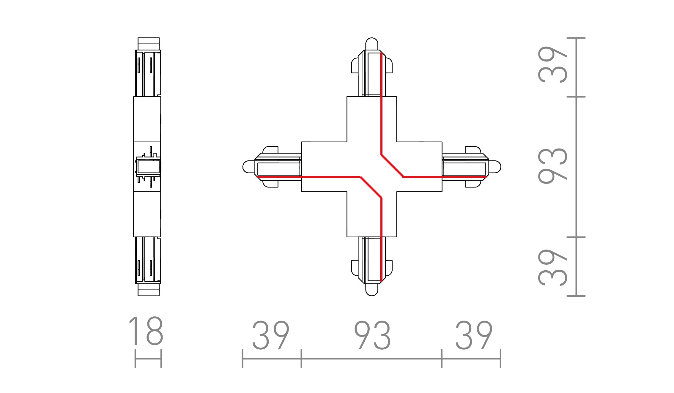 X-SKARV TILL 1-FASSKENA - Product sketch