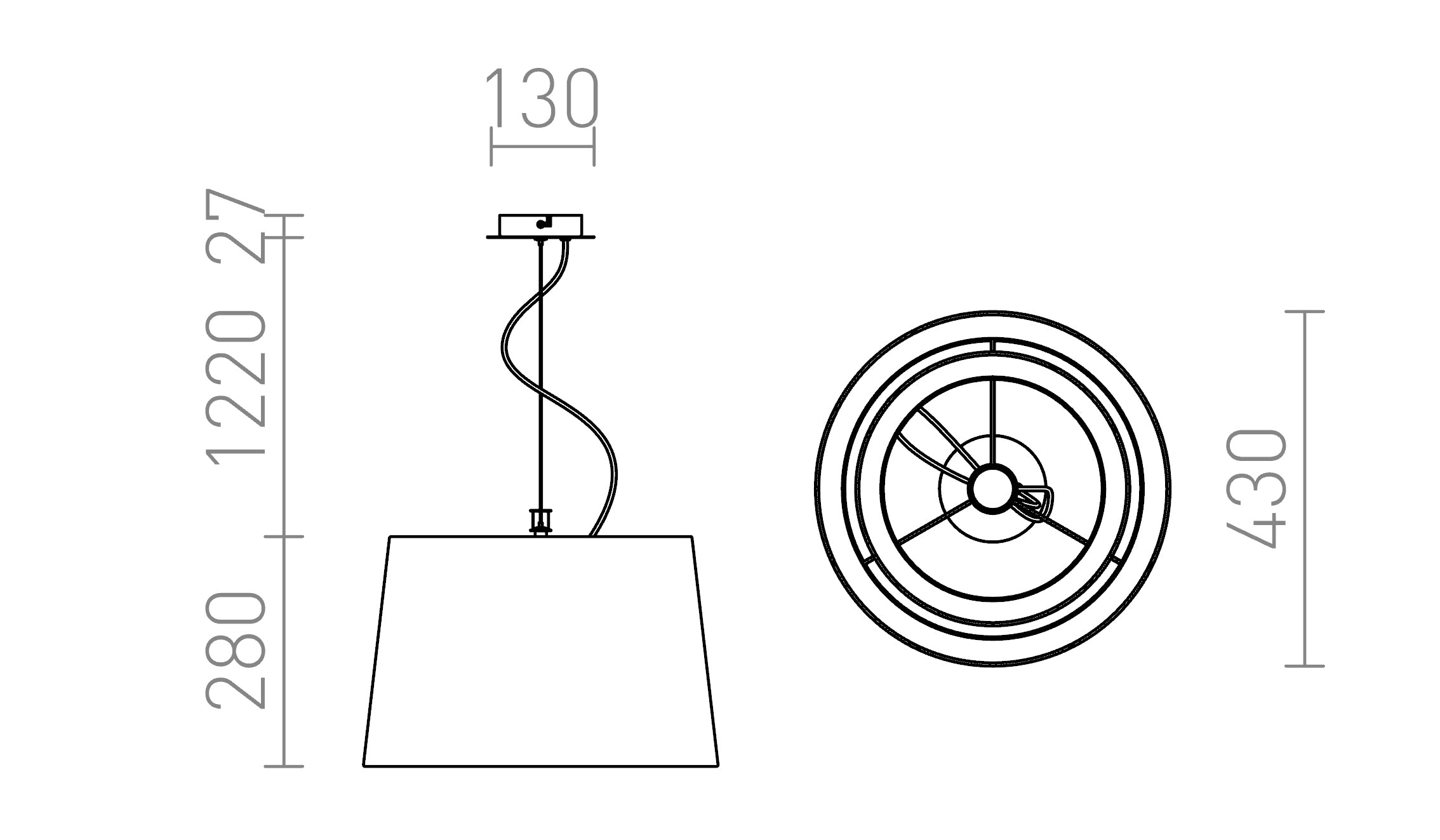 ESPLANADE PENDEL - Product sketch