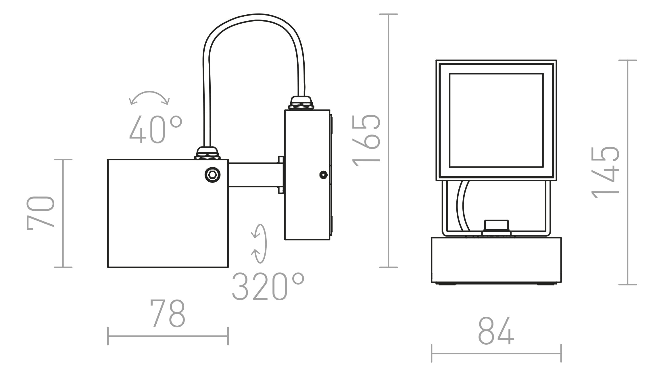 BORA VÄGG - Product sketch