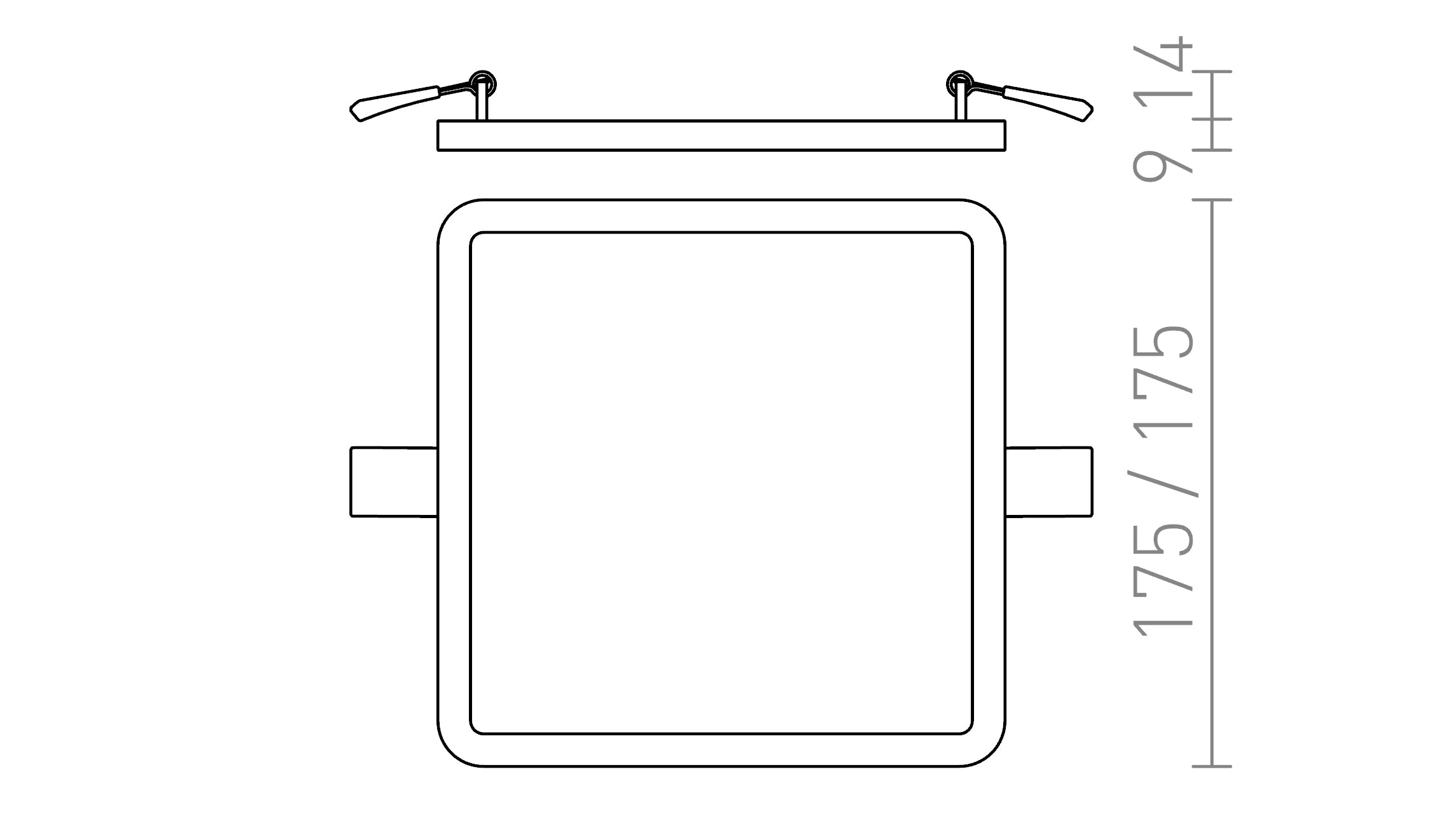 HUE SQ 17 INFÄLLD - Product sketch