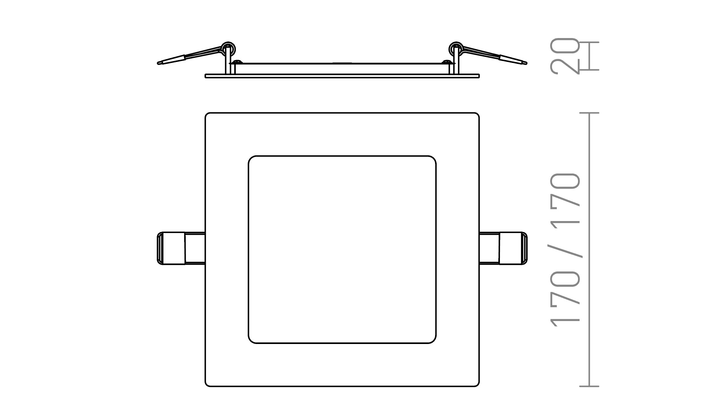 SOCORRO SQ 170 INFÄLLD - Product sketch