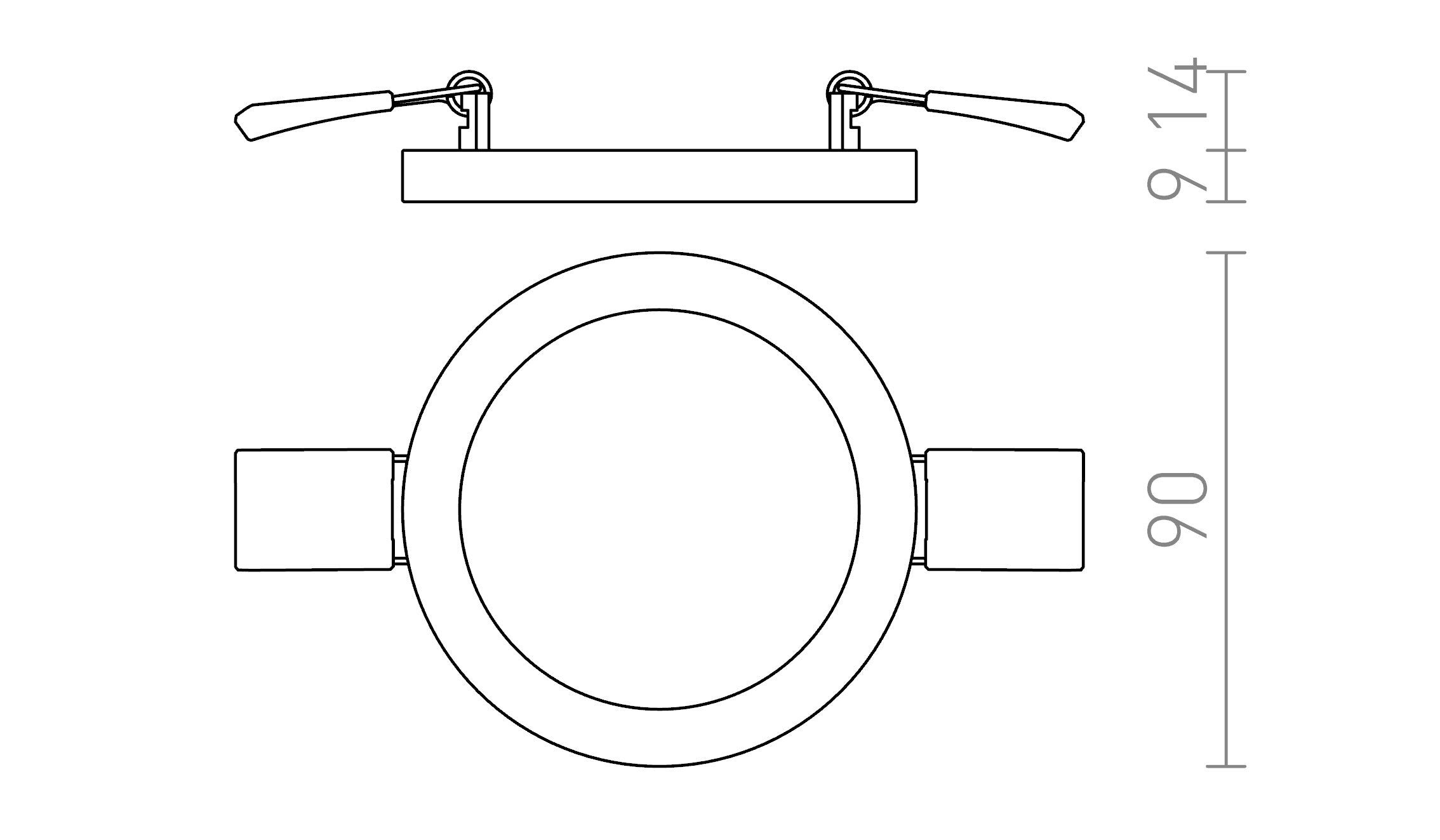 HUE R 9 DIMB INFÄLLD - Product sketch