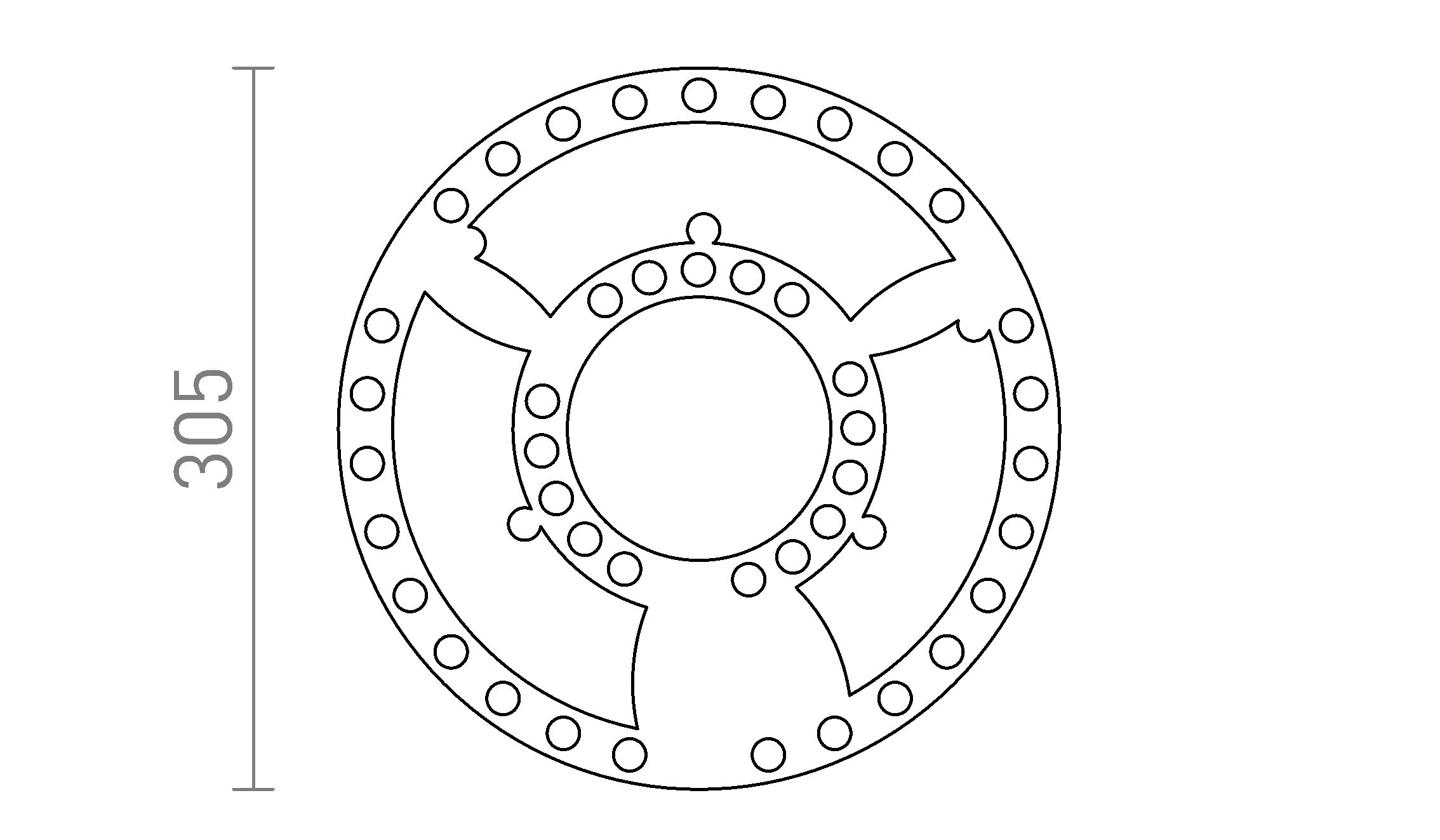 LED-MODUL R 30 - Product sketch