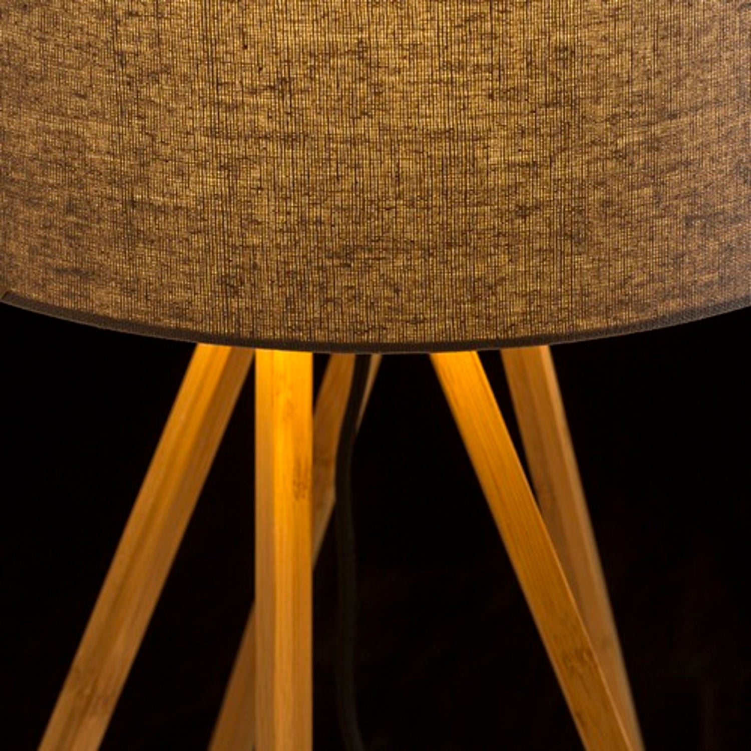 Trä lampa