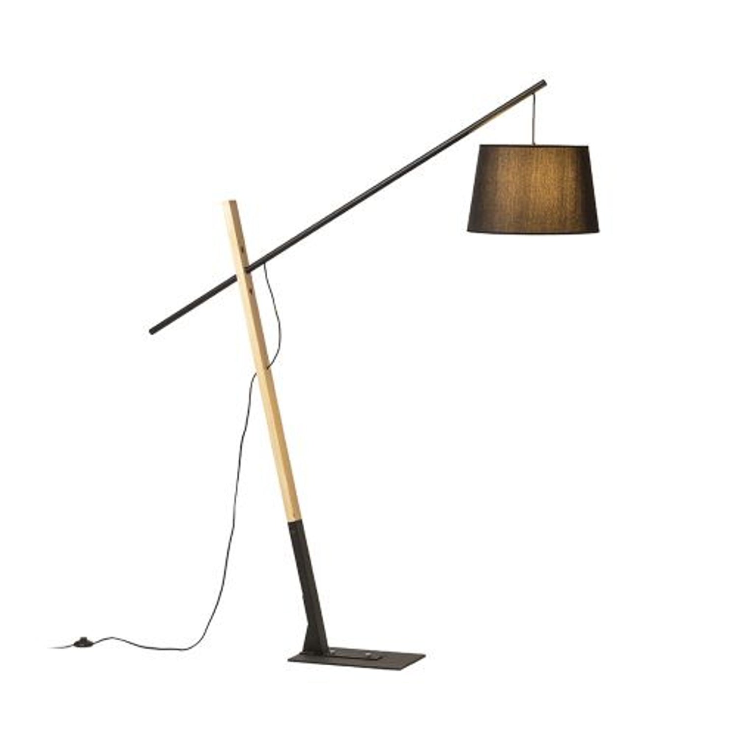 Trä golvlampa