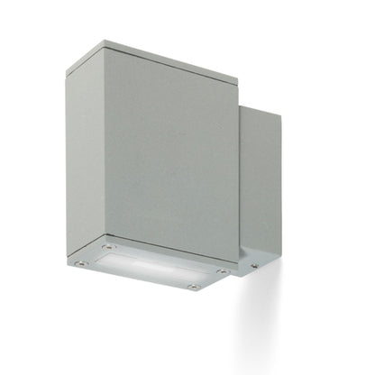 RENDL Outlet DIXIE 4x12 wall silver grey 230V/700mA LED 2x3W 48° IP54 3000K R10356 1