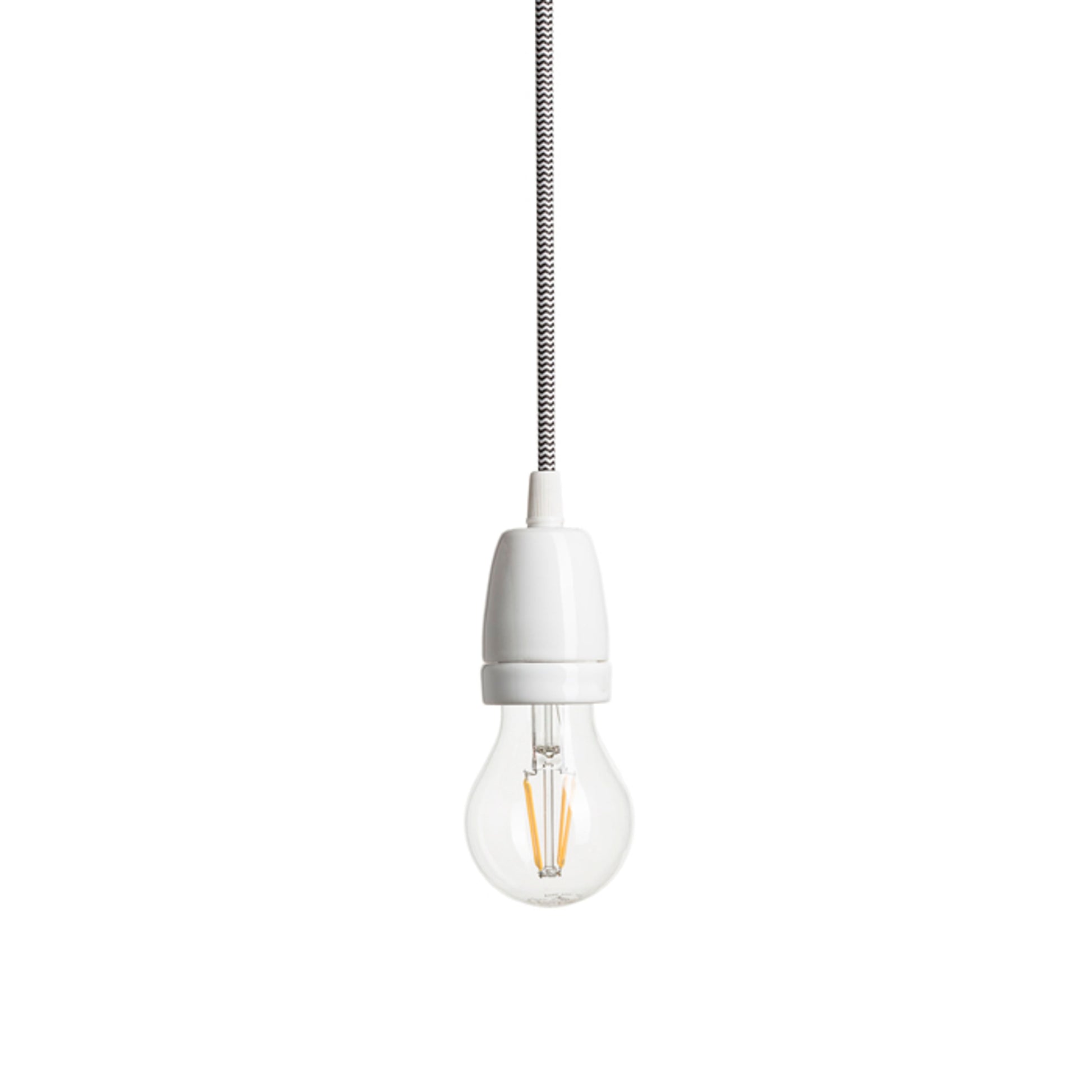 RENDL shades, shade bases, pendent sets FABIO pendant set black/white porcelain 230V LED E27 15W R10617 5