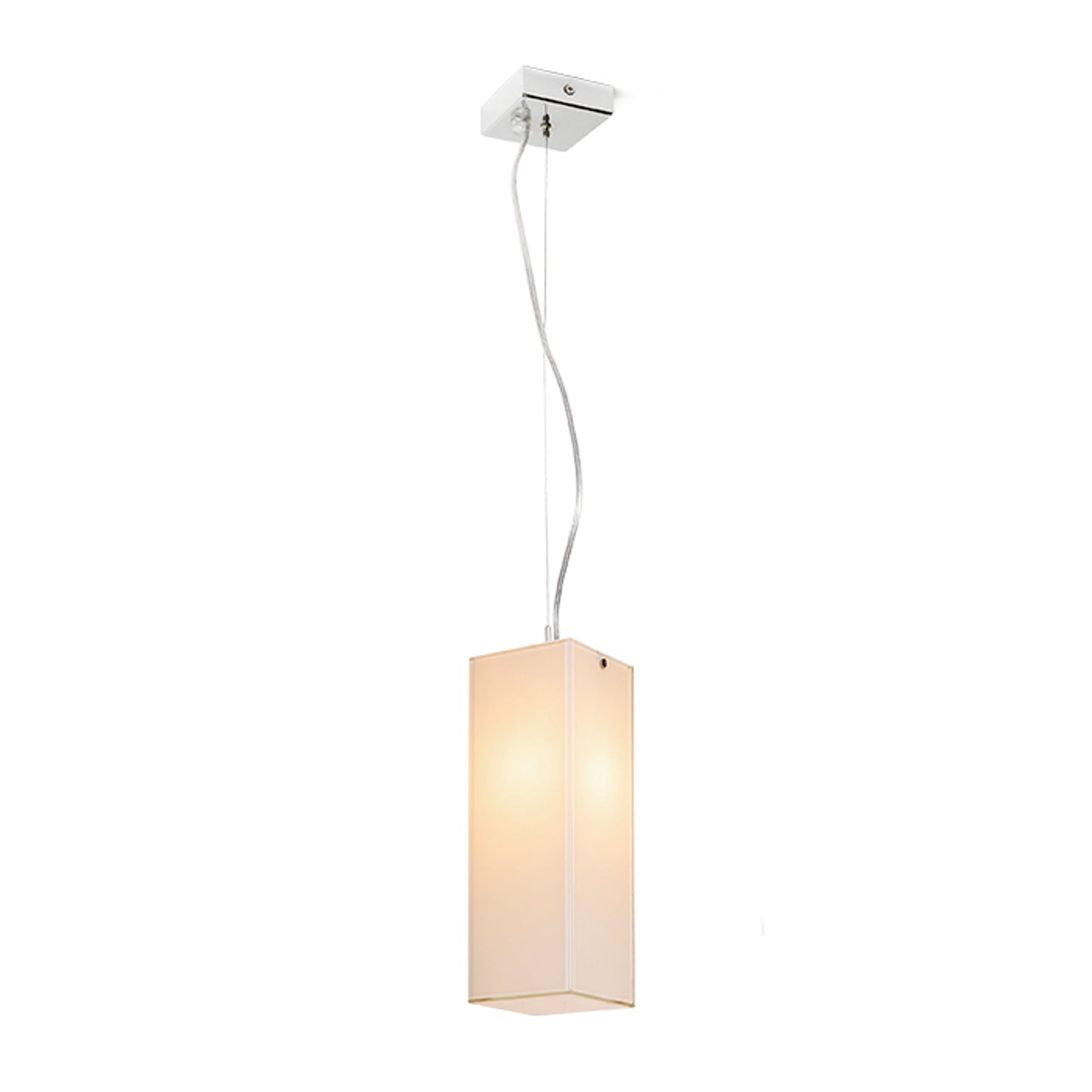 RENDL Outlet LUCIA 30x10 pendant  satinated glass/chrome 230V LED E27 15W R10627 1