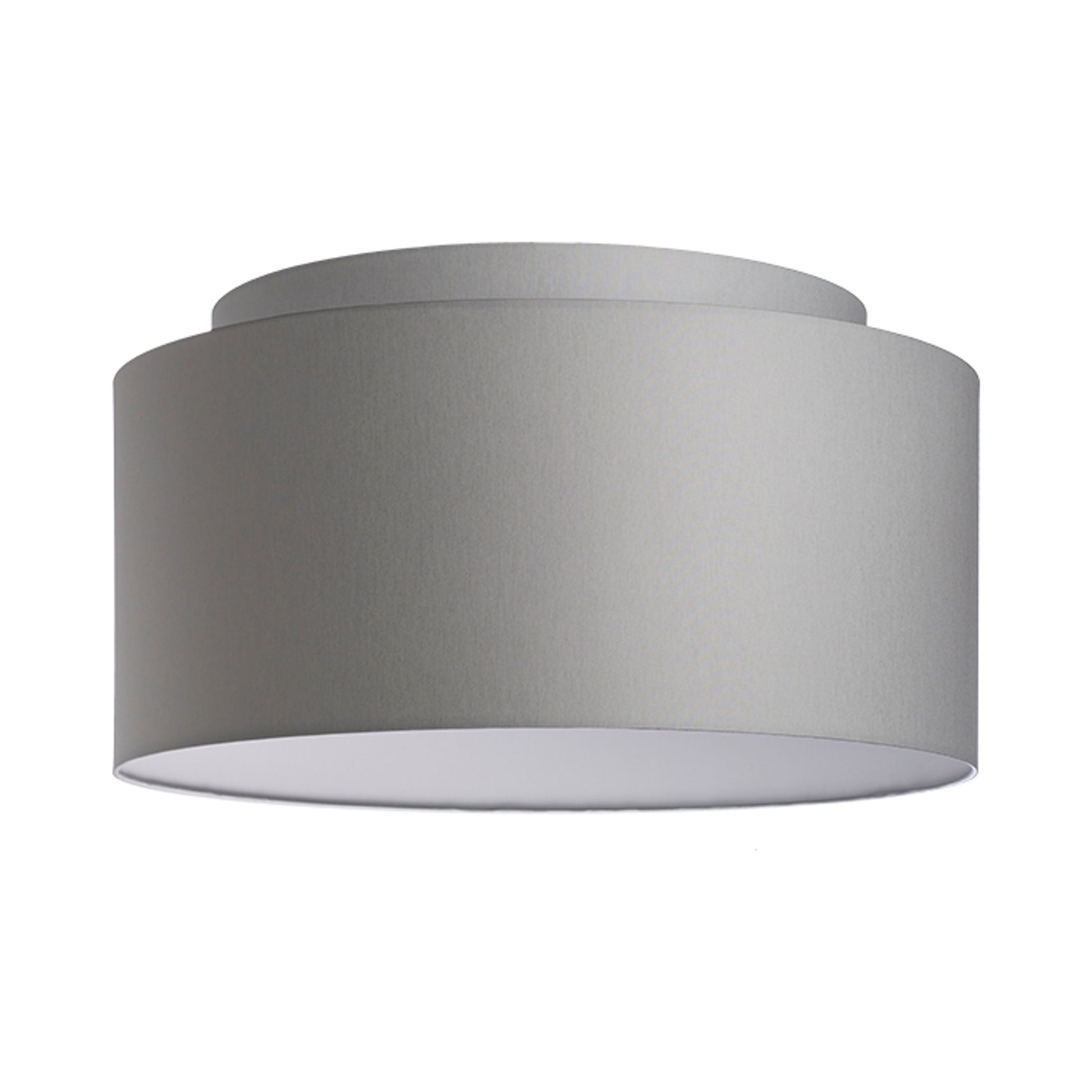 RENDL shades, shade bases, pendent sets DOUBLE 55/30 shade Chintz light grey/white PVC max. 23W R11554 1