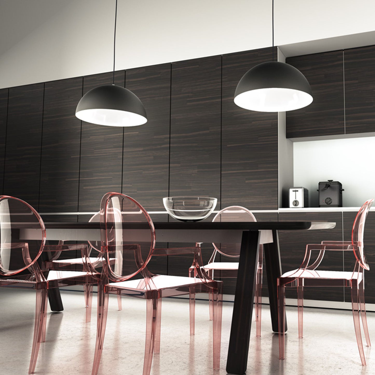 RENDL pendant lamp MONROE 50 pendant matte black/white  230V LED E27 30W R11702 5