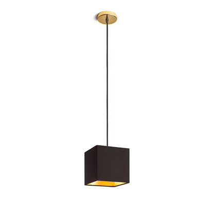 RENDL shades, shade bases, pendent sets TEMPO 15/15 shade Polycotton black/golden foil max. 28W R11812 3