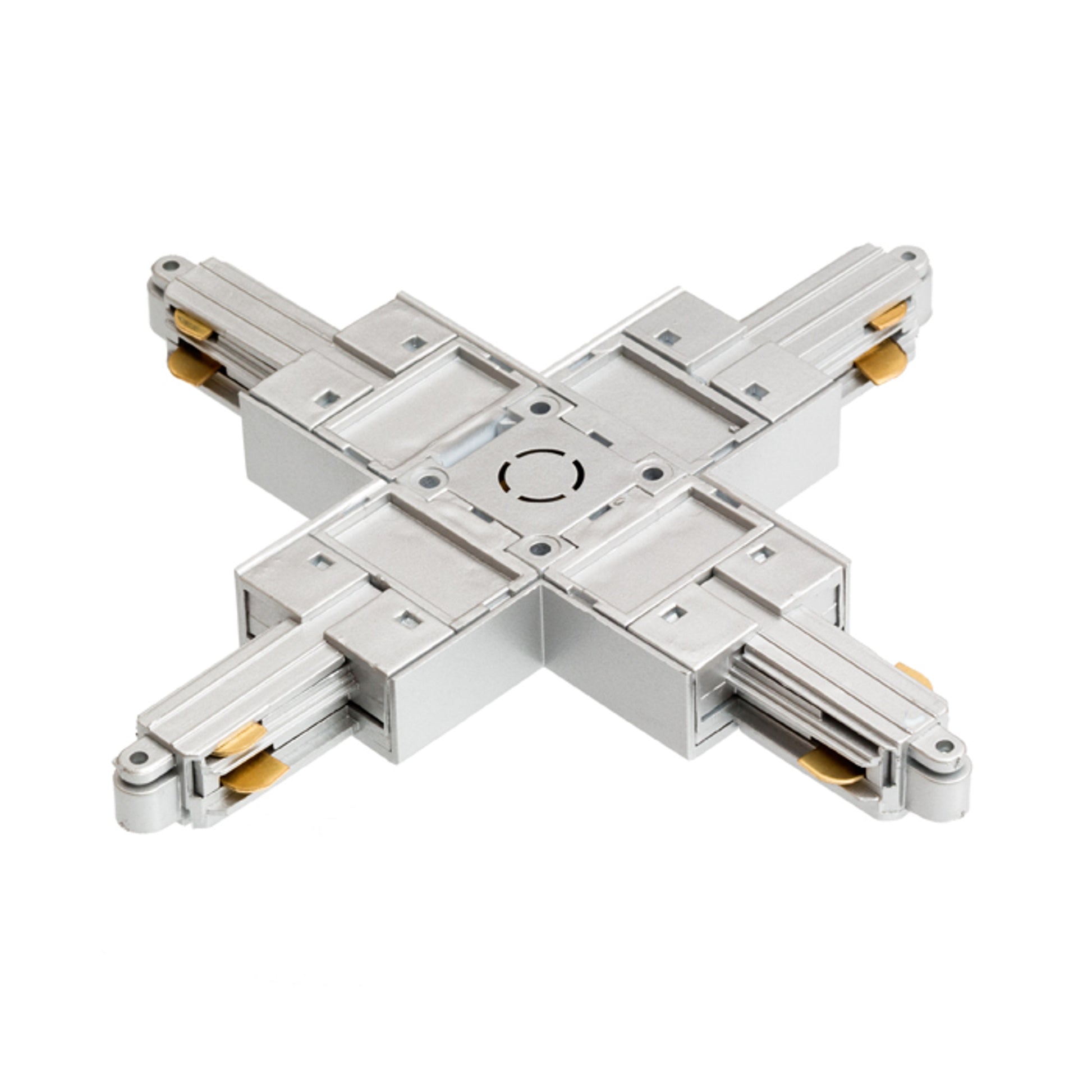 RENDL 1-circuit track system 1F X connector silver grey  230V  R12280 2