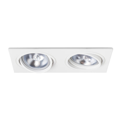 RENDL recessed light PASADENA G53 SQ II  white  230V LED G53 2x15W R12703 3