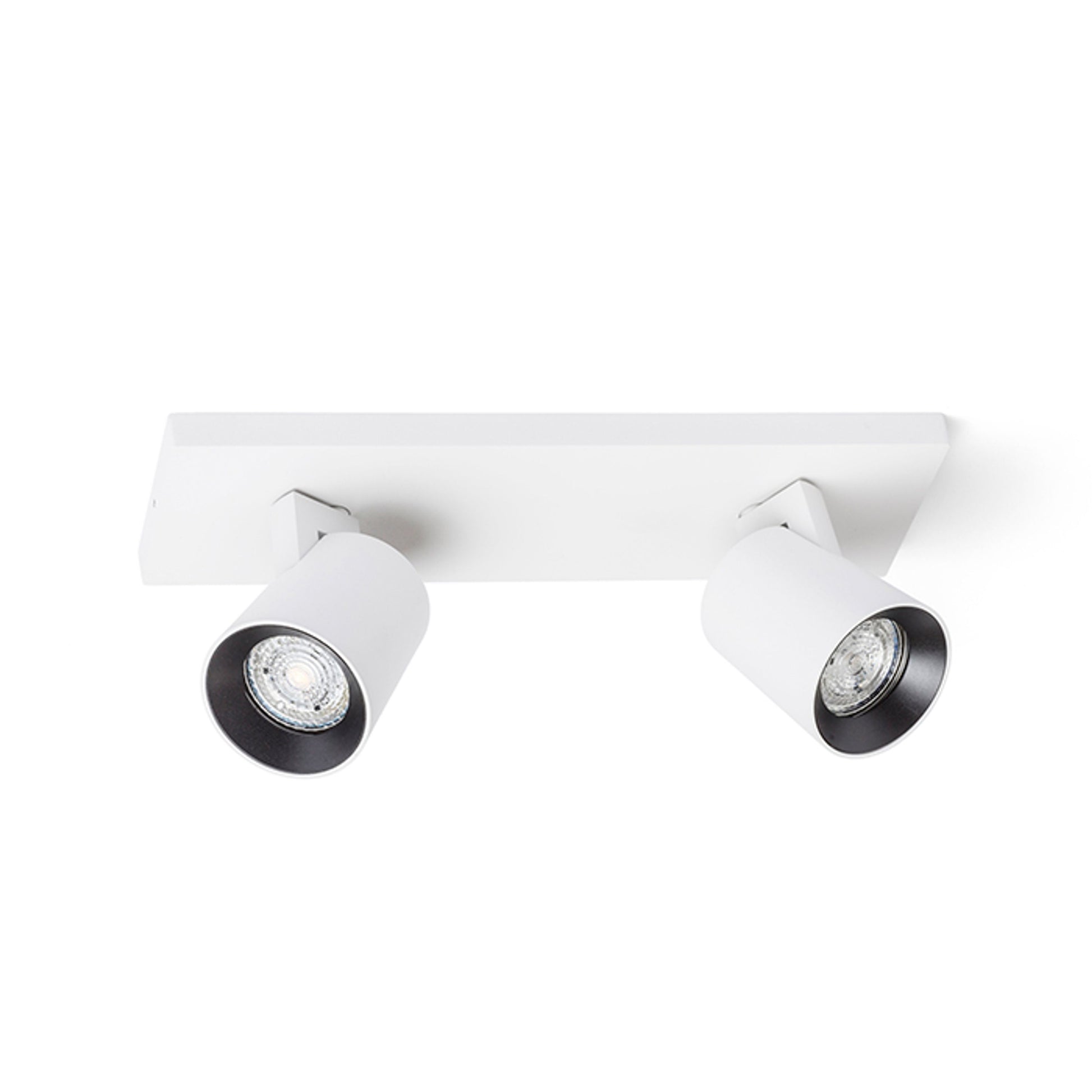 RENDL spotlight KENNY II surface mounted white/black  230V LED GU10 2x8W R12915 1