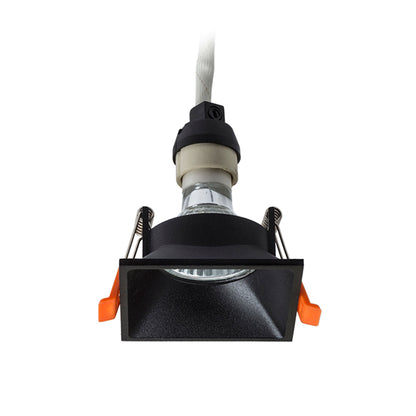 RENDL recessed light ZURI SQ recessed black 230V GU10 35W R13391 5