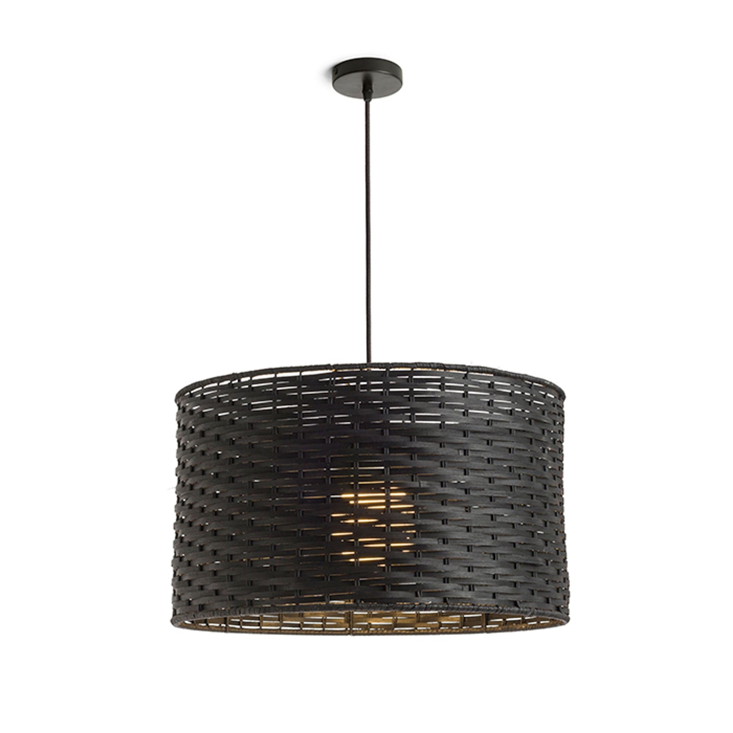 RENDL pendant lamp FIATLUX 41/24 pendant black bamboo 230V LED E27 15W R13398 1